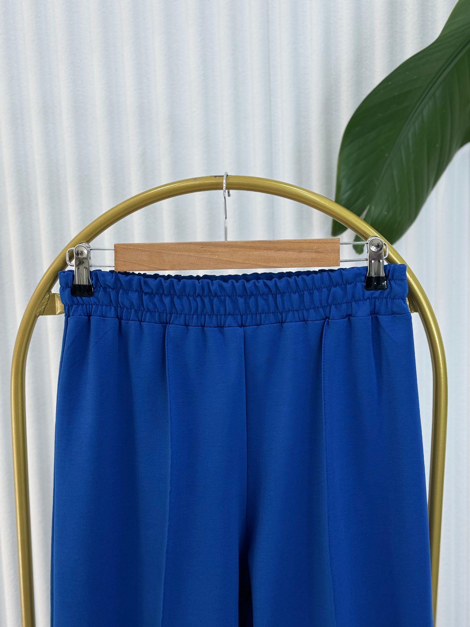 8286 TEK İPLİK PANTOLON  SAKS MAVİ 