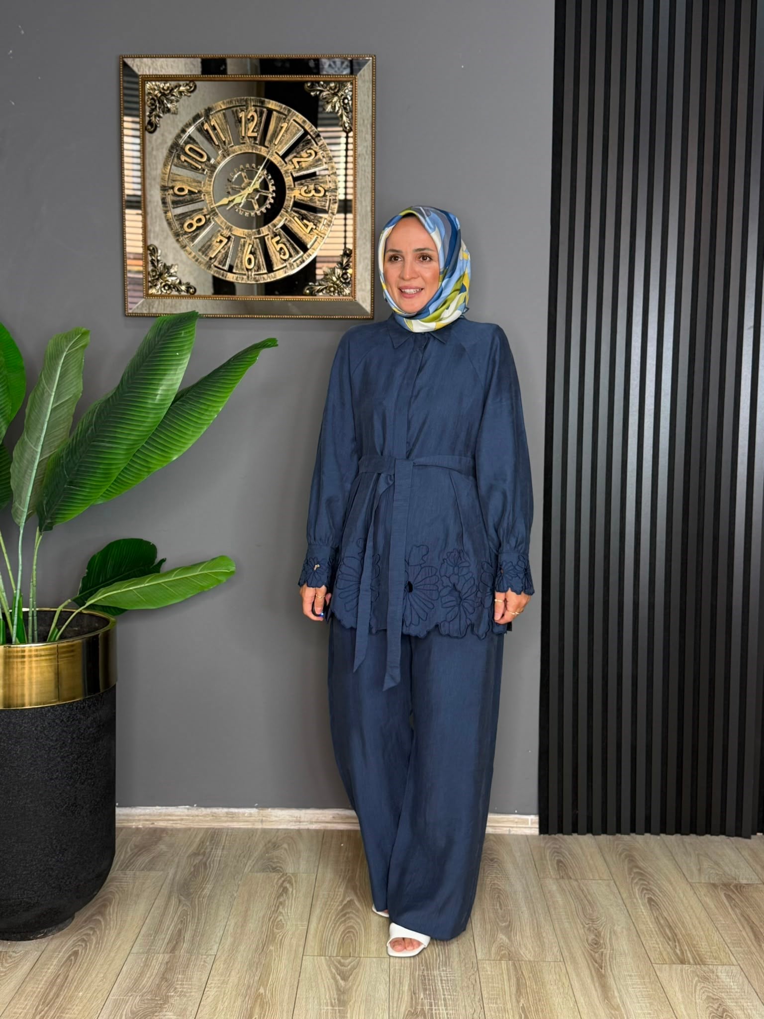 8666 VİOLE TAKIM LACİVERT 
