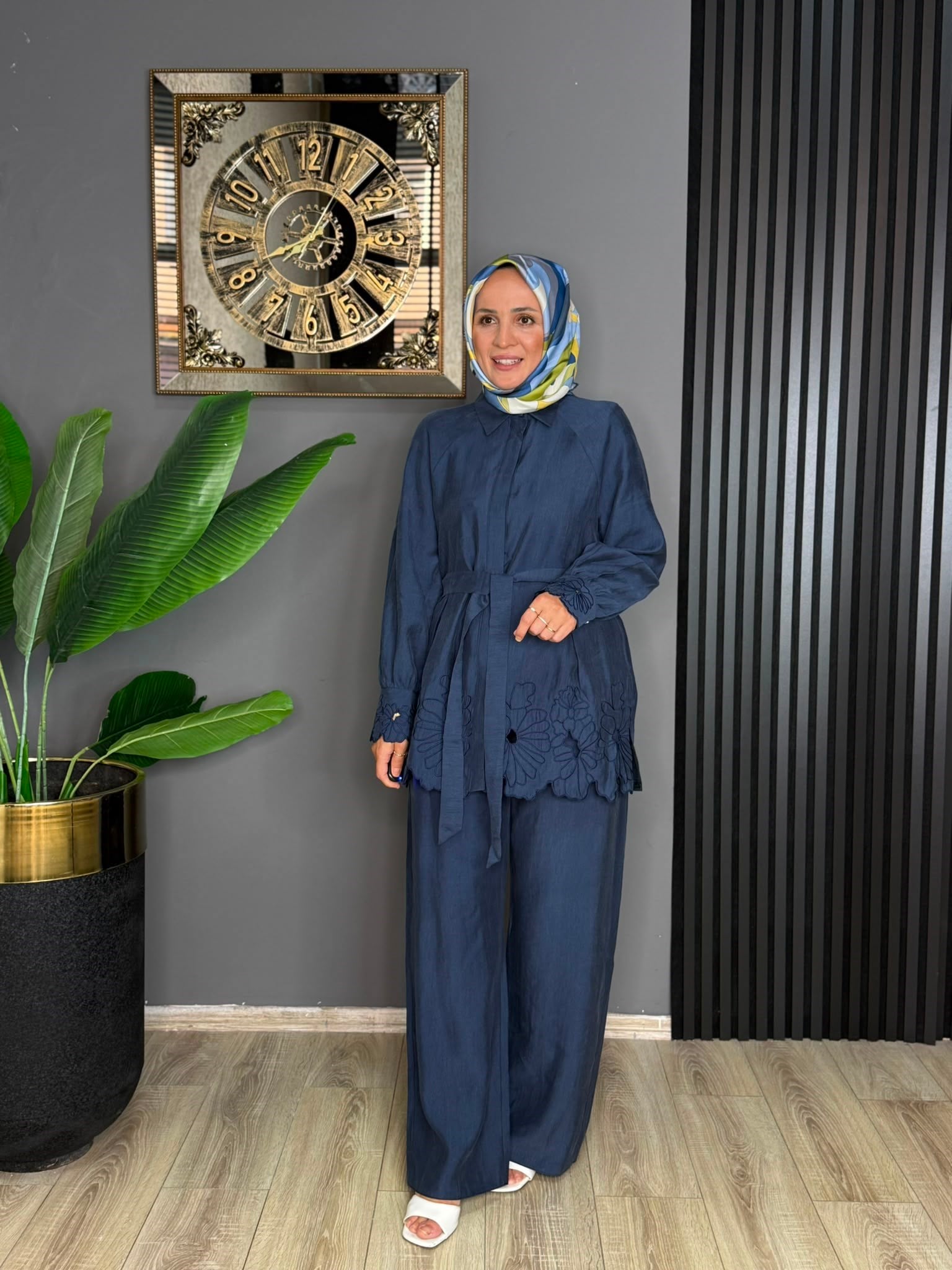 8666 VİOLE TAKIM LACİVERT 