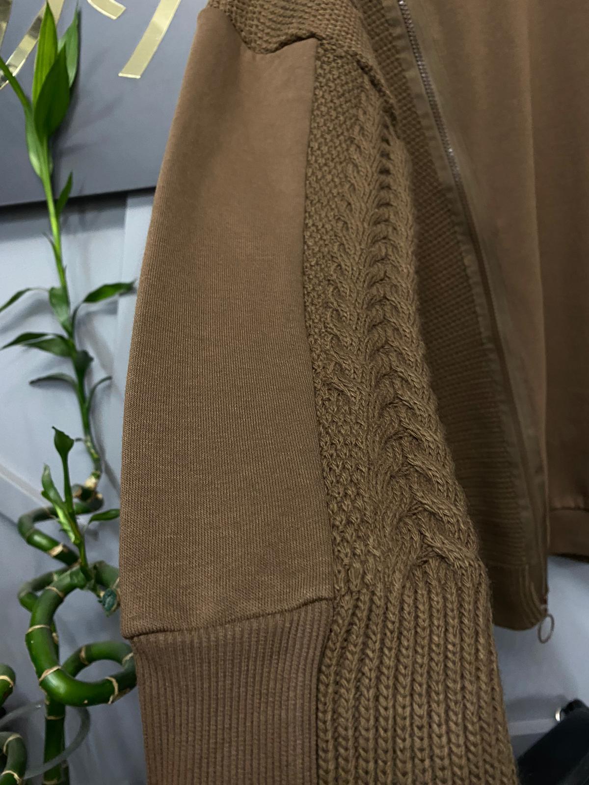 8699 TRİKO DETAY SWEET KAHVE