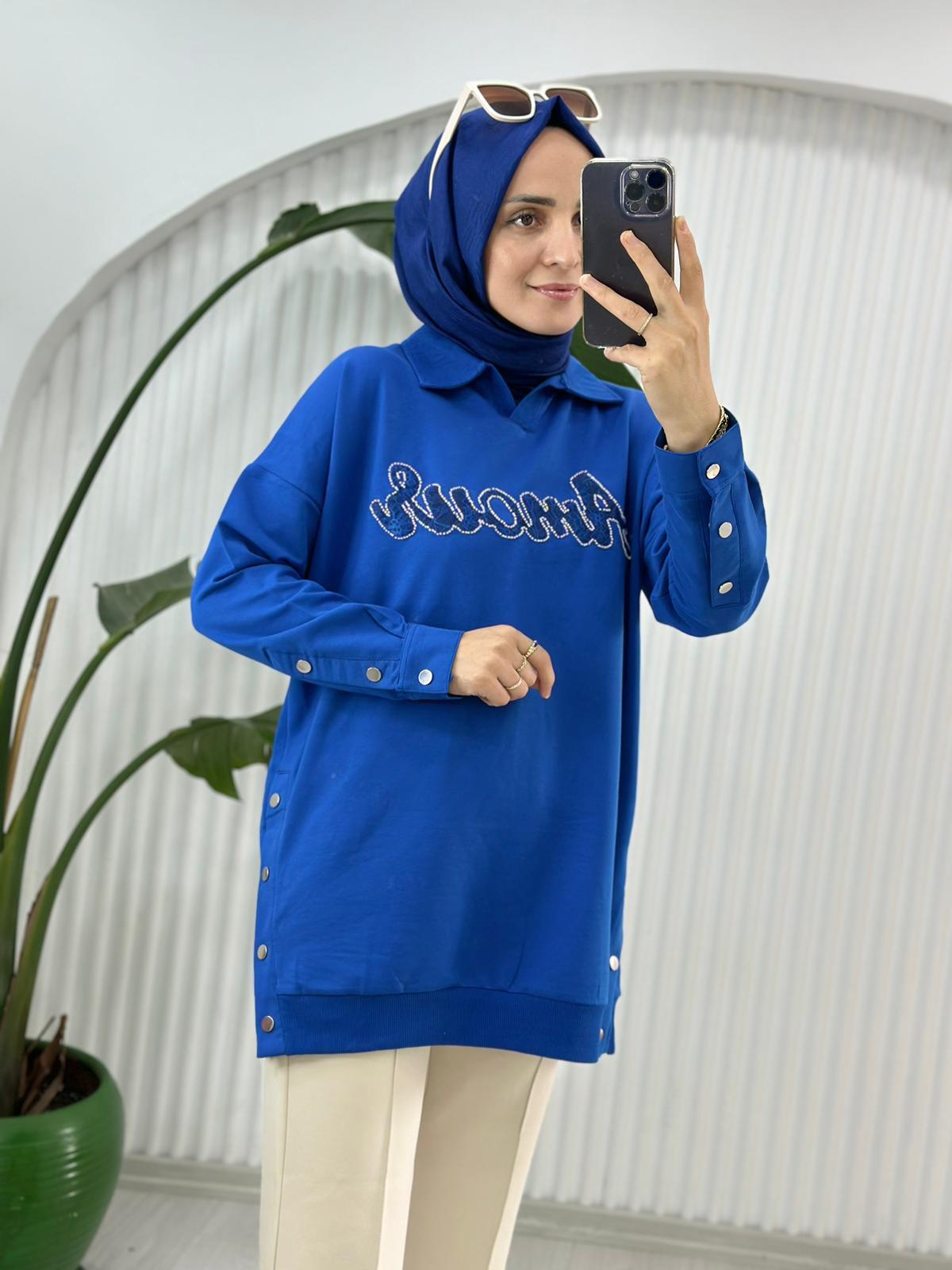 9093 AMOUS SWEAT MAVİ