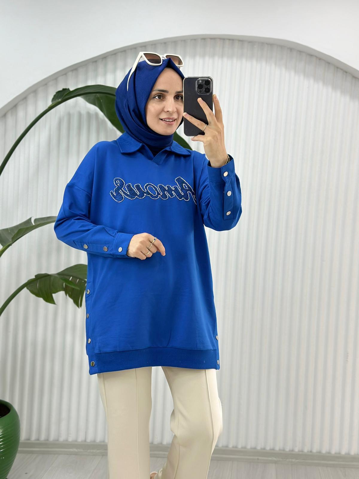 9093 AMOUS SWEAT MAVİ