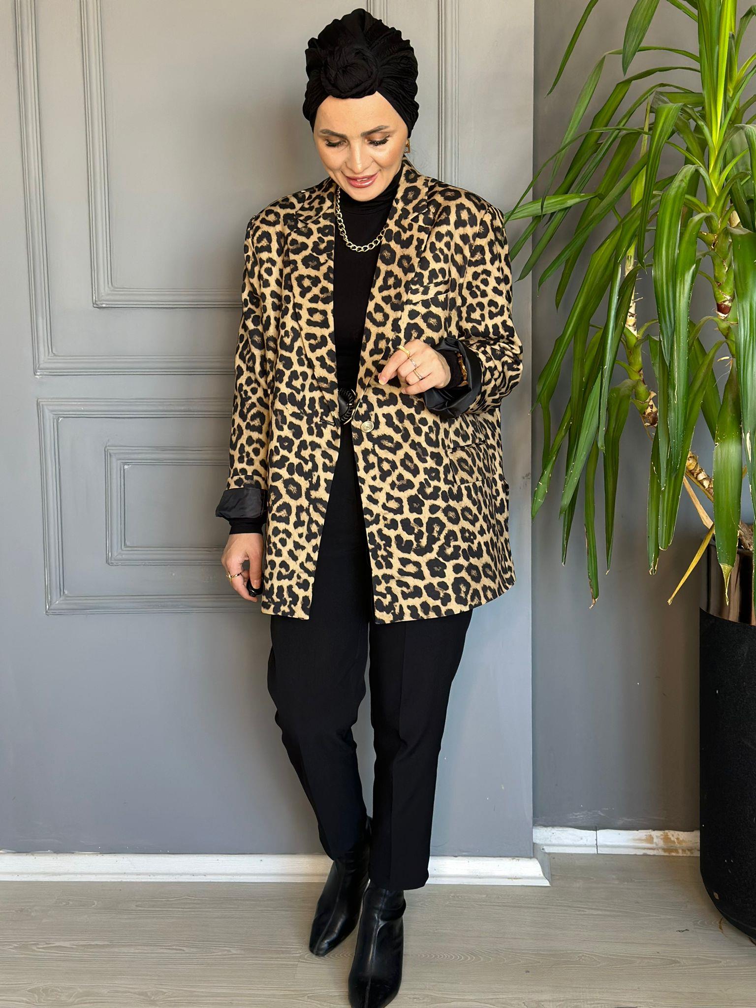 9462 LEOPARLI BLAZER CEKET STD