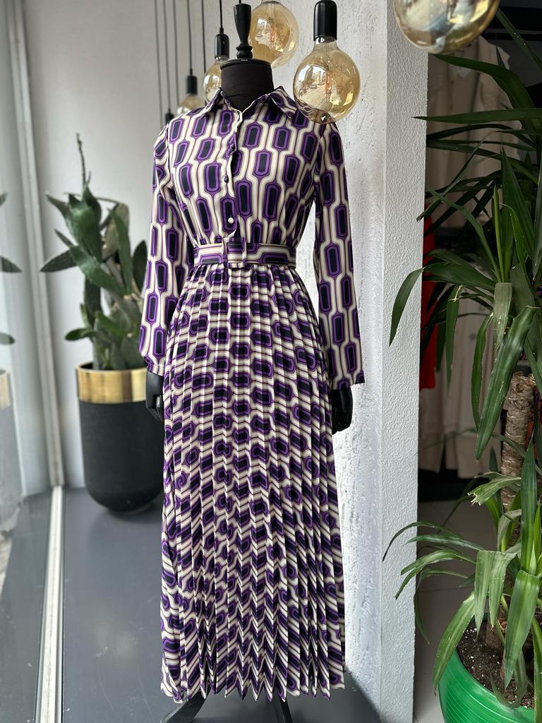 DESENLİ ELBİSE 5590 1 BEDEN