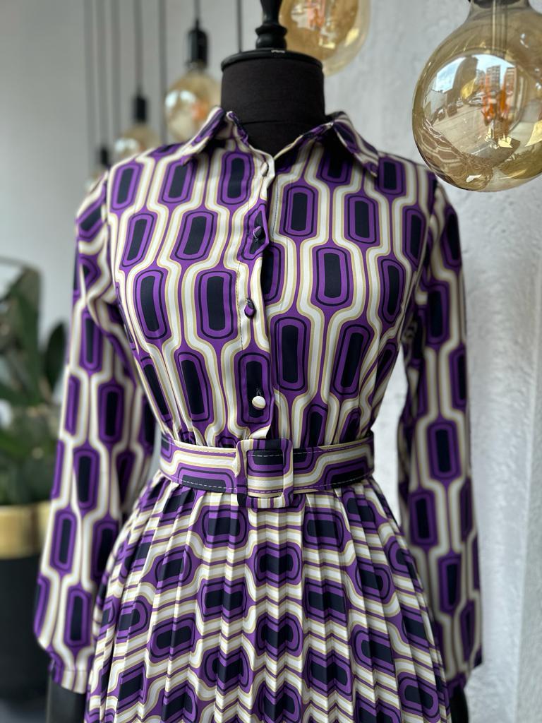 DESENLİ ELBİSE 5590 1 BEDEN