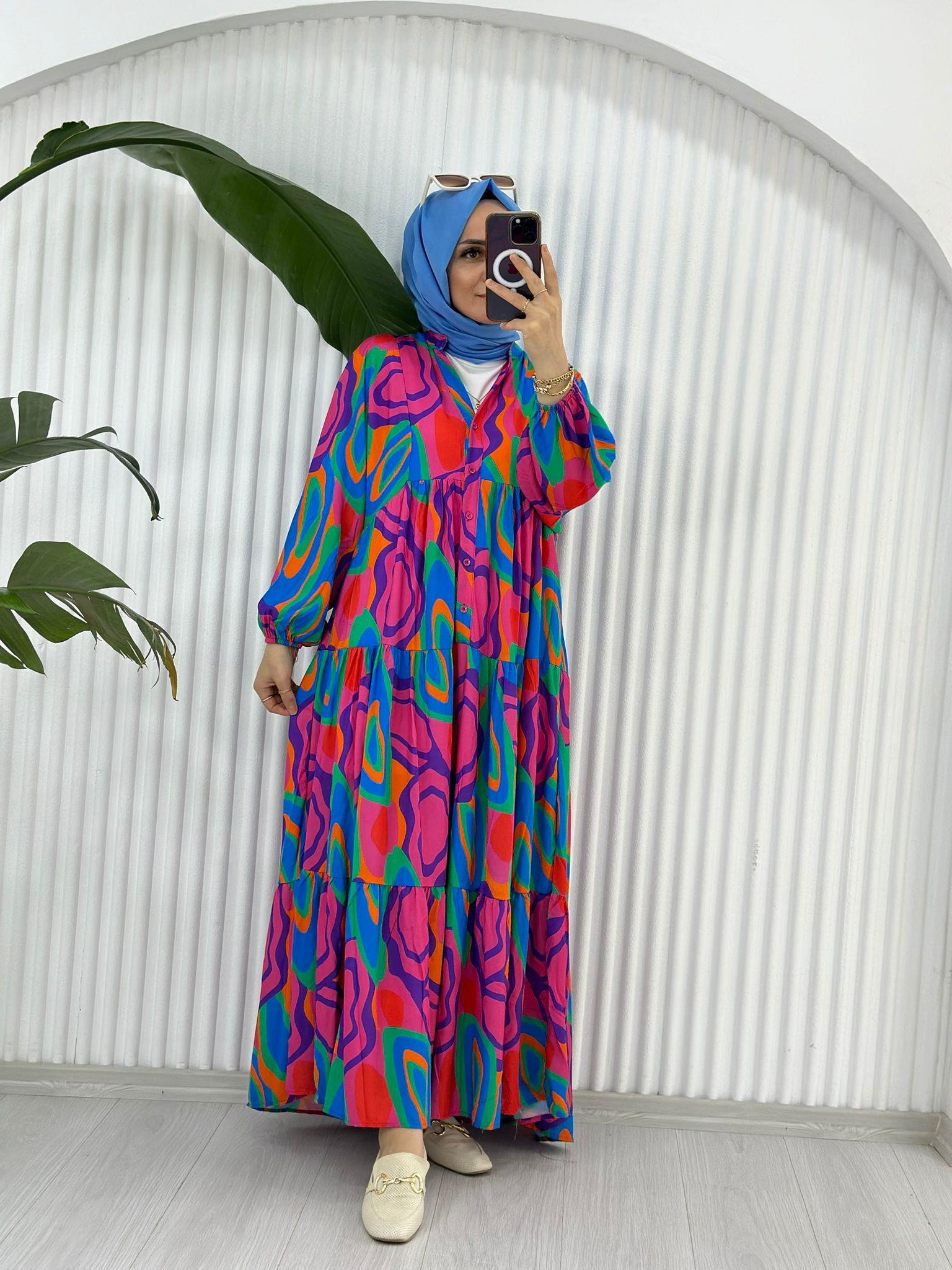 KATLEYA MODEL ELBİSE PEMBE 