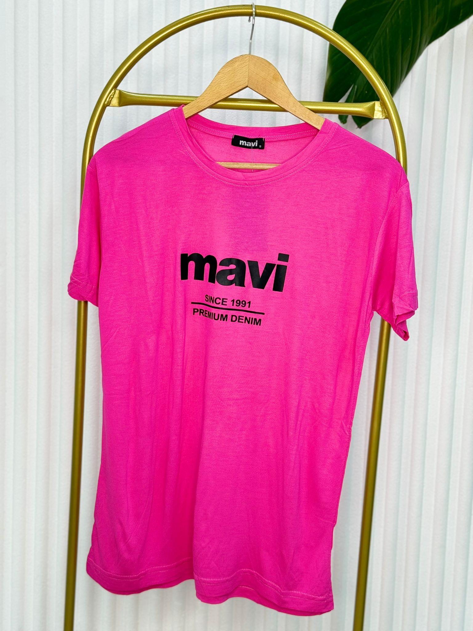 MAVİ TİŞÖRT PEMBE 