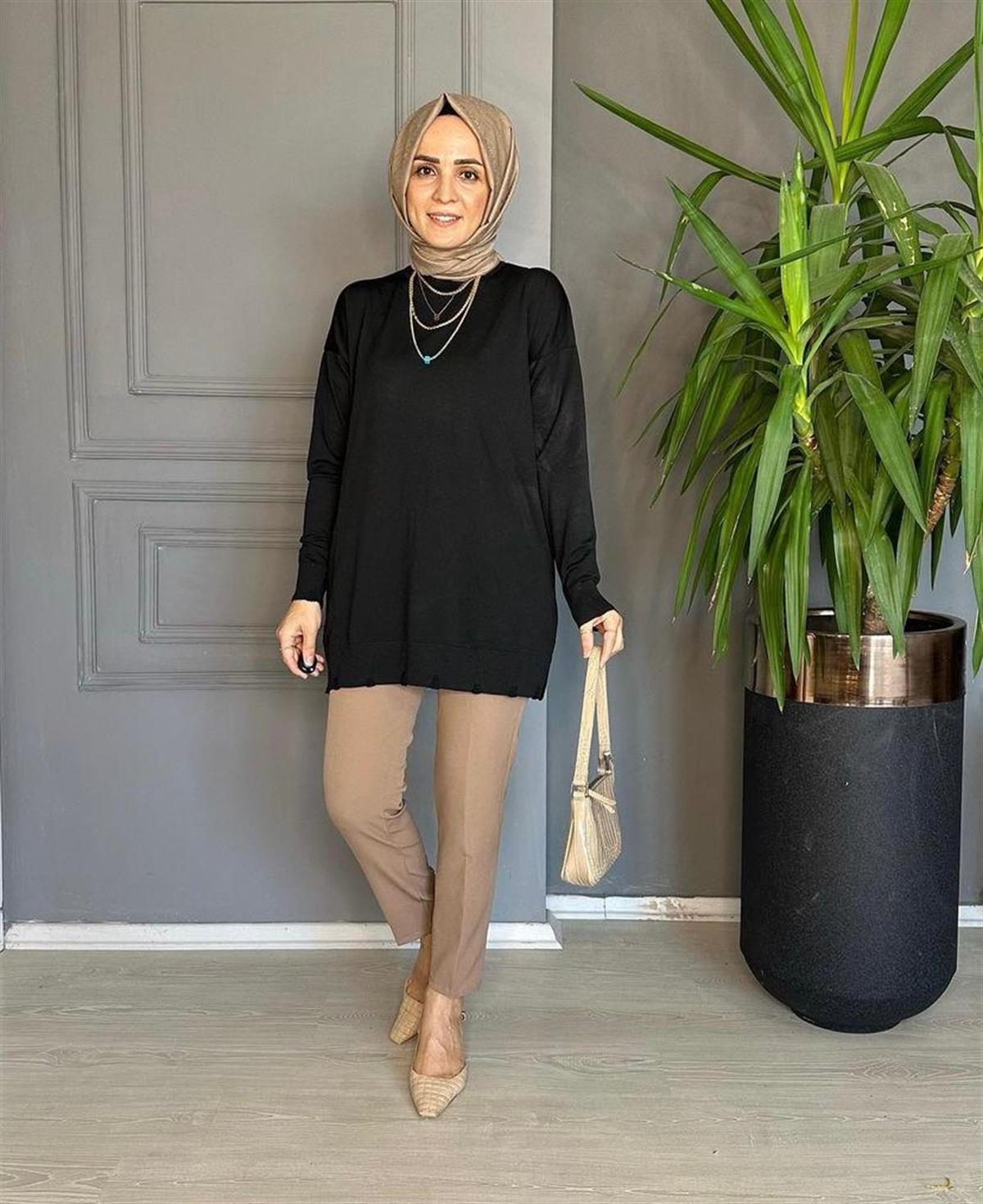 MERSERİZE TRİKO  SİYAH