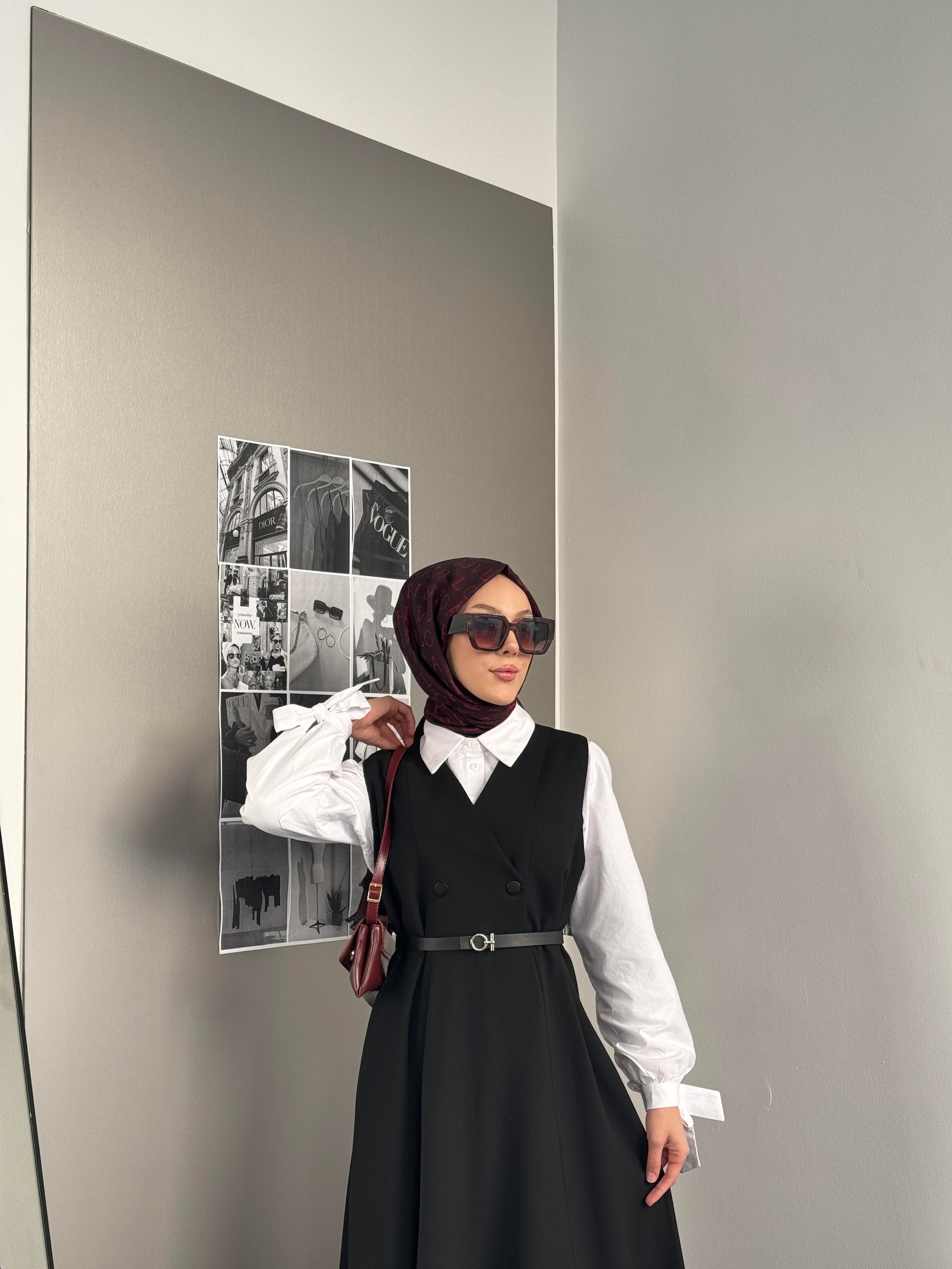 Seyyar Kemer Detaylı Jile Siyah