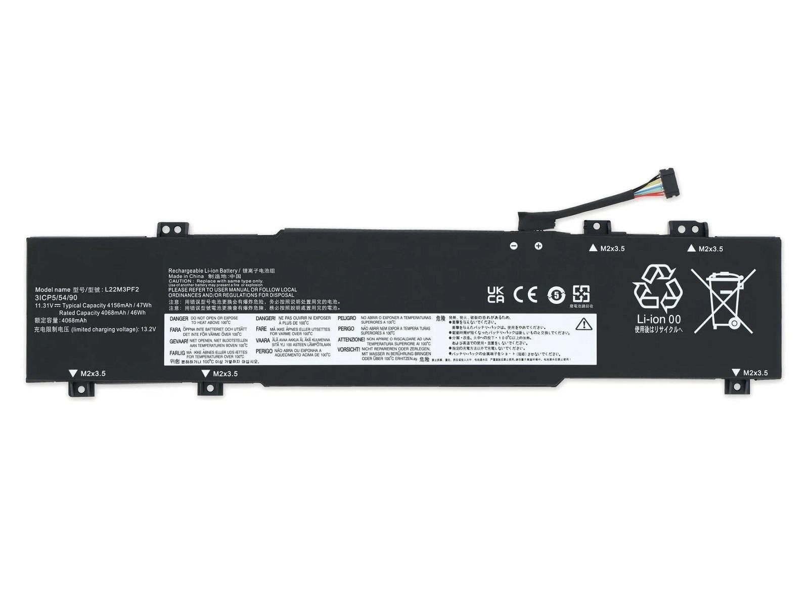 RETRO Lenovo L22M3PF2 Notebook Bataryası