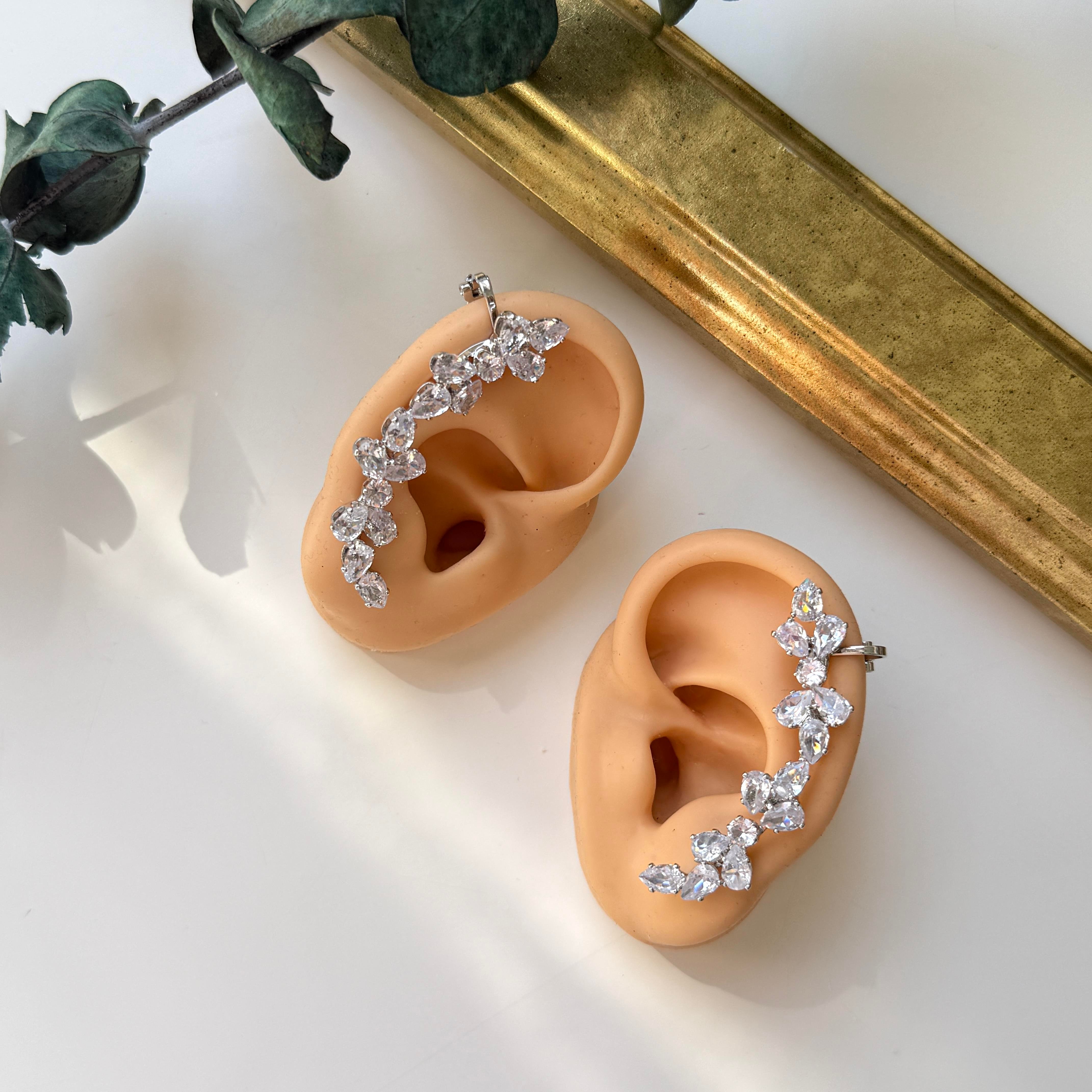 2li Damla Taş Earcuff Silver