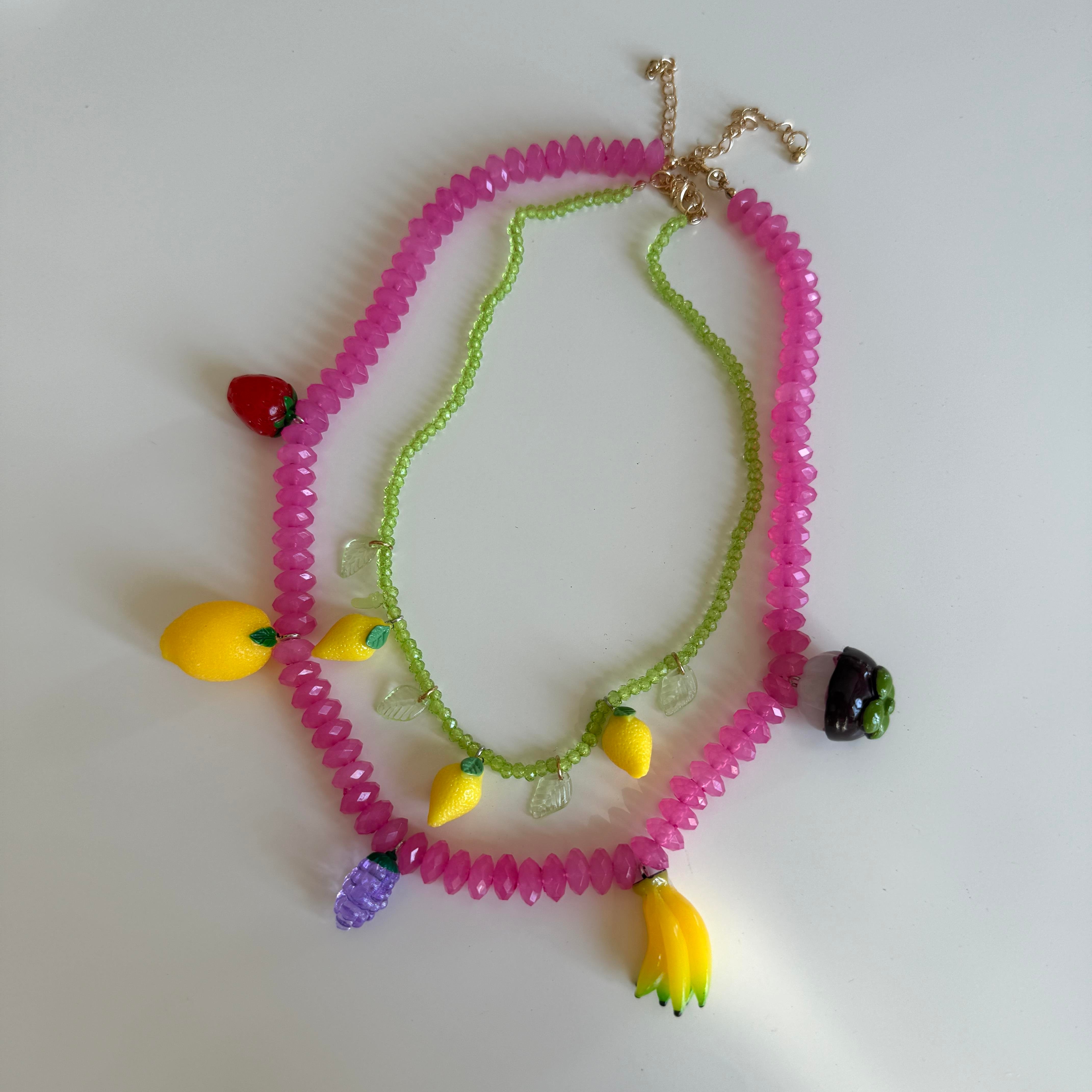 2li Meyveli Charm Kolye