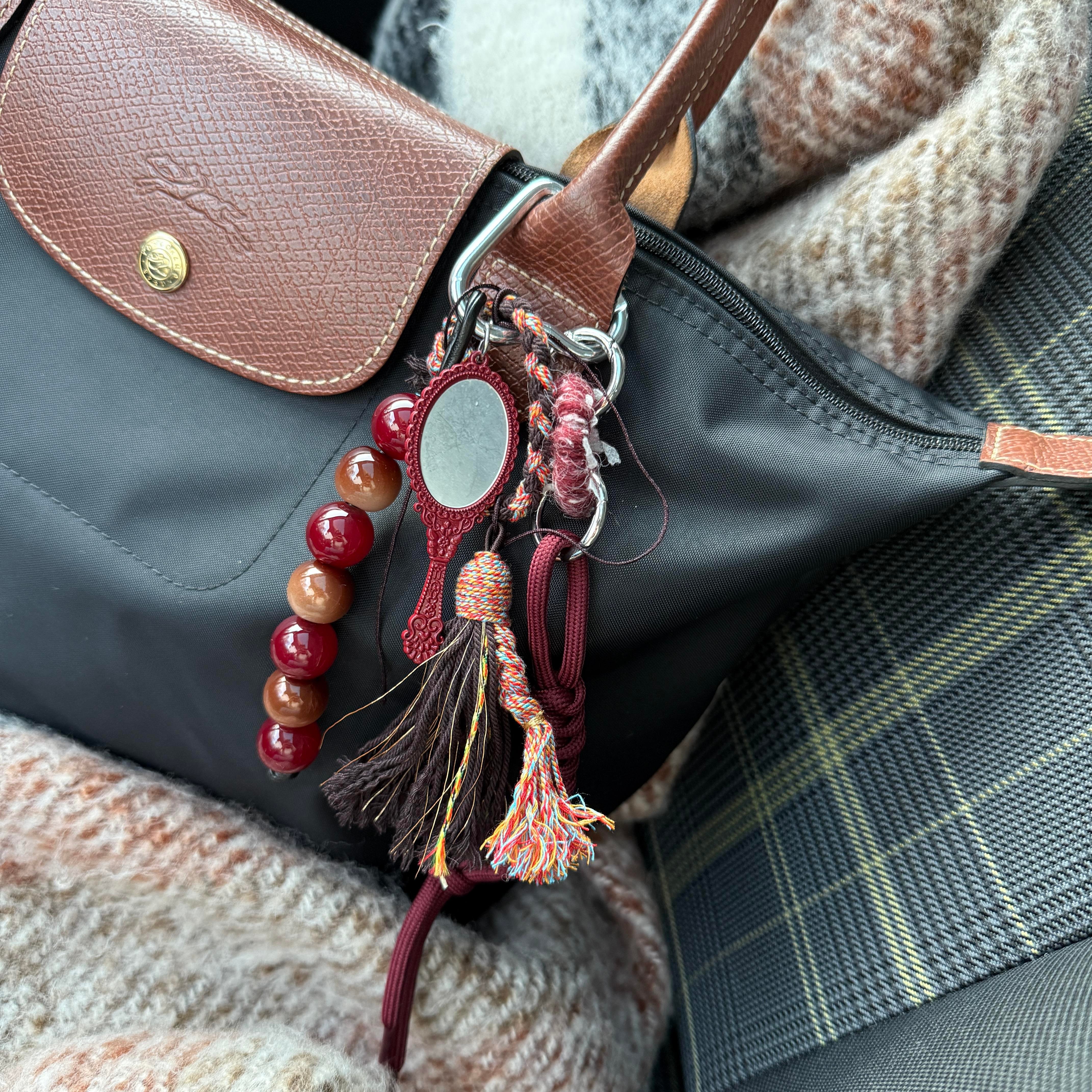 Ayna Detaylı Çanta Aksesuarı&Anahtarlık