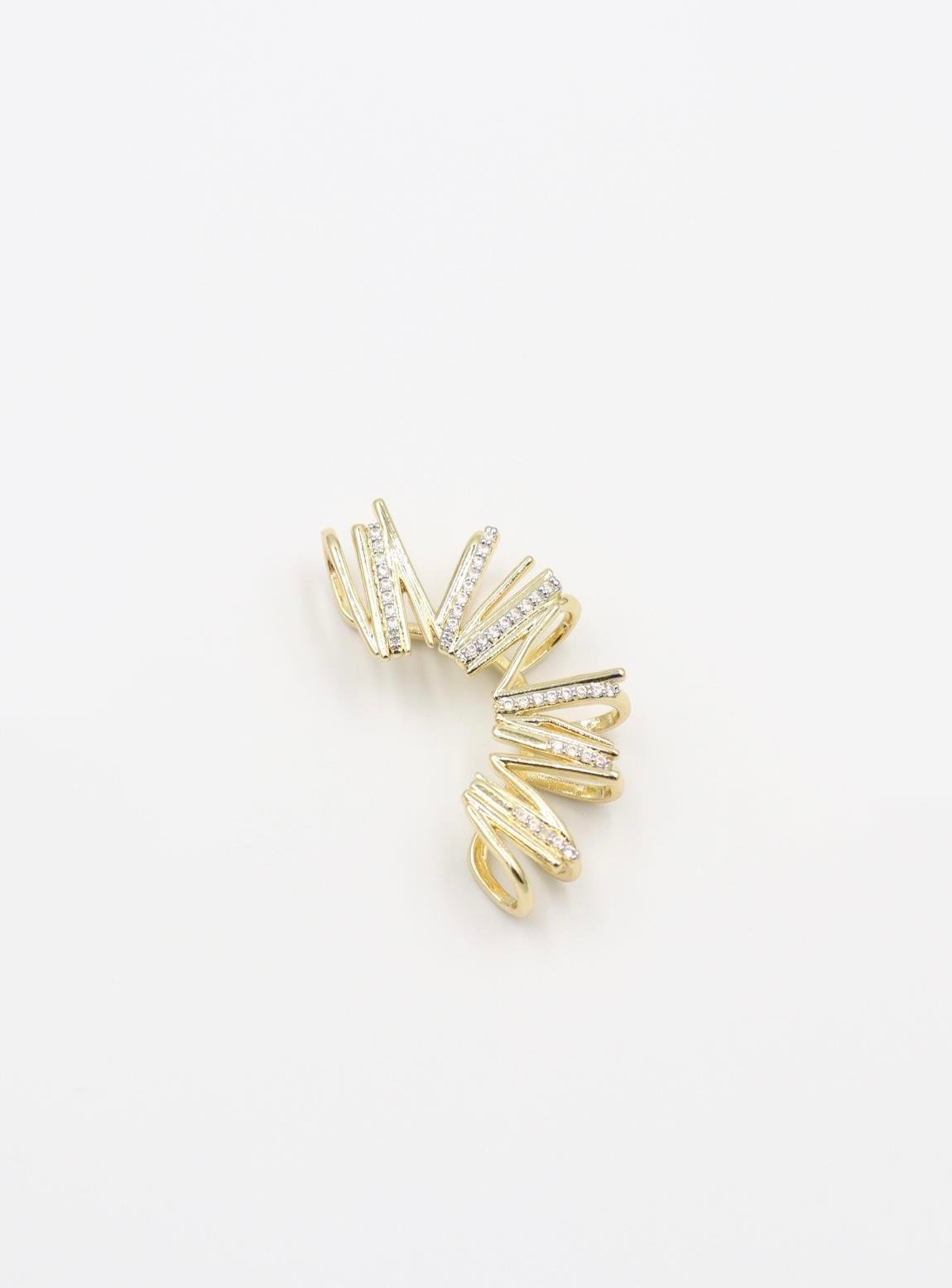 Baget Taşlı ZikZak Earcuff