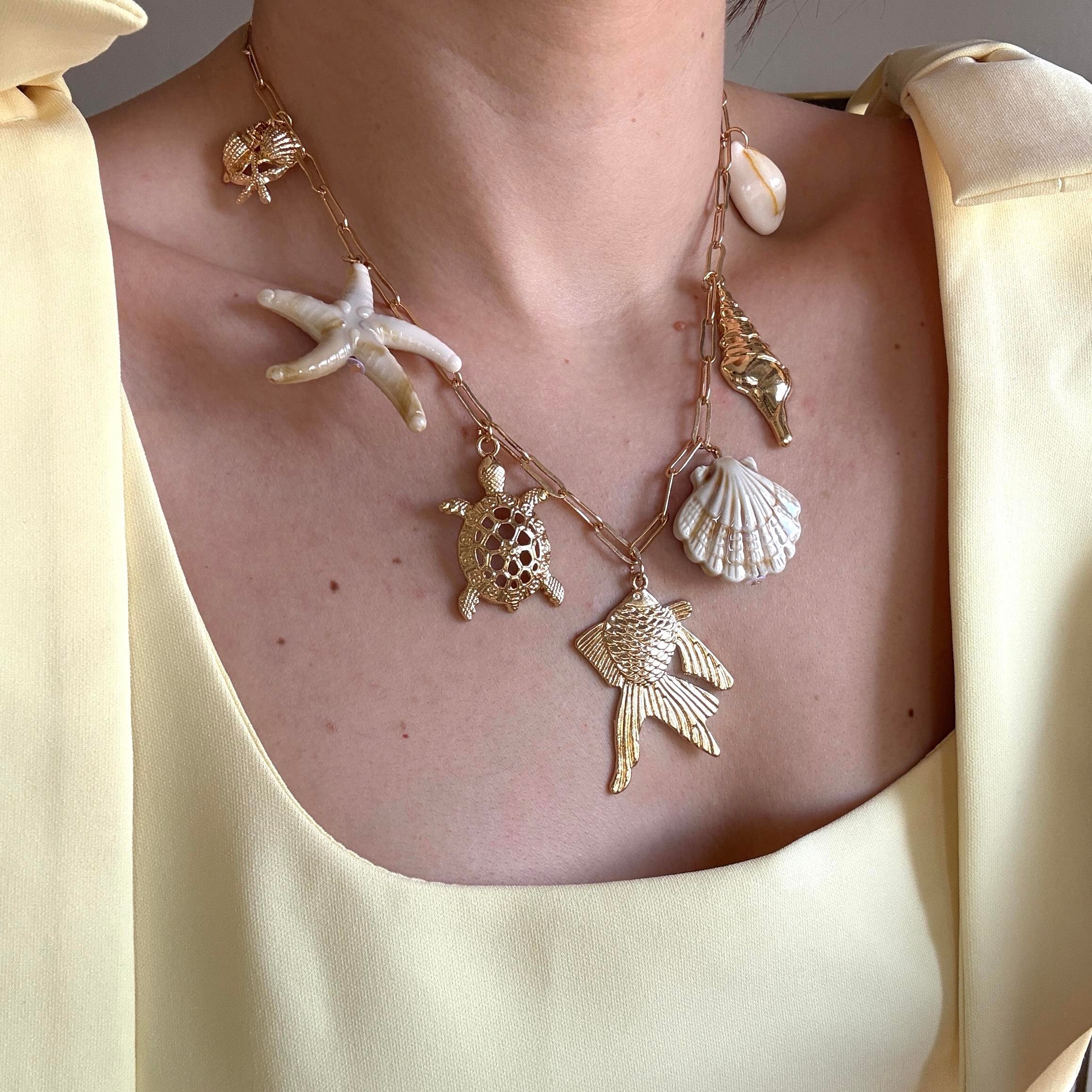 Balık Charmlı Kolye