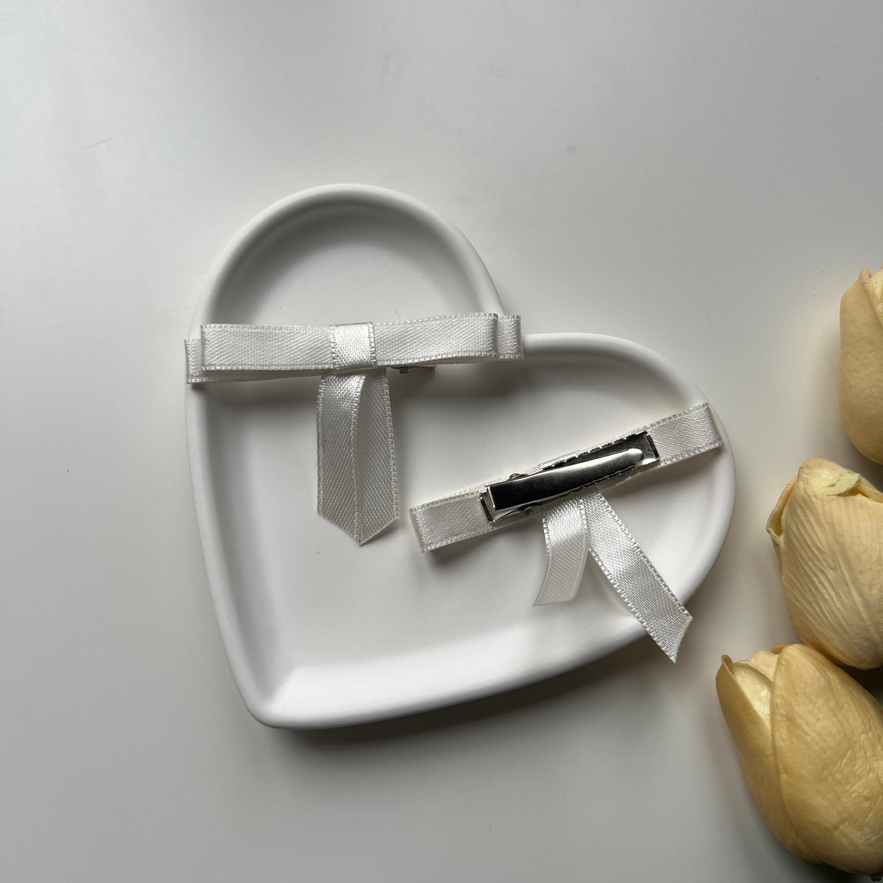 Beyaz 2li Mini Fiyonk Toka