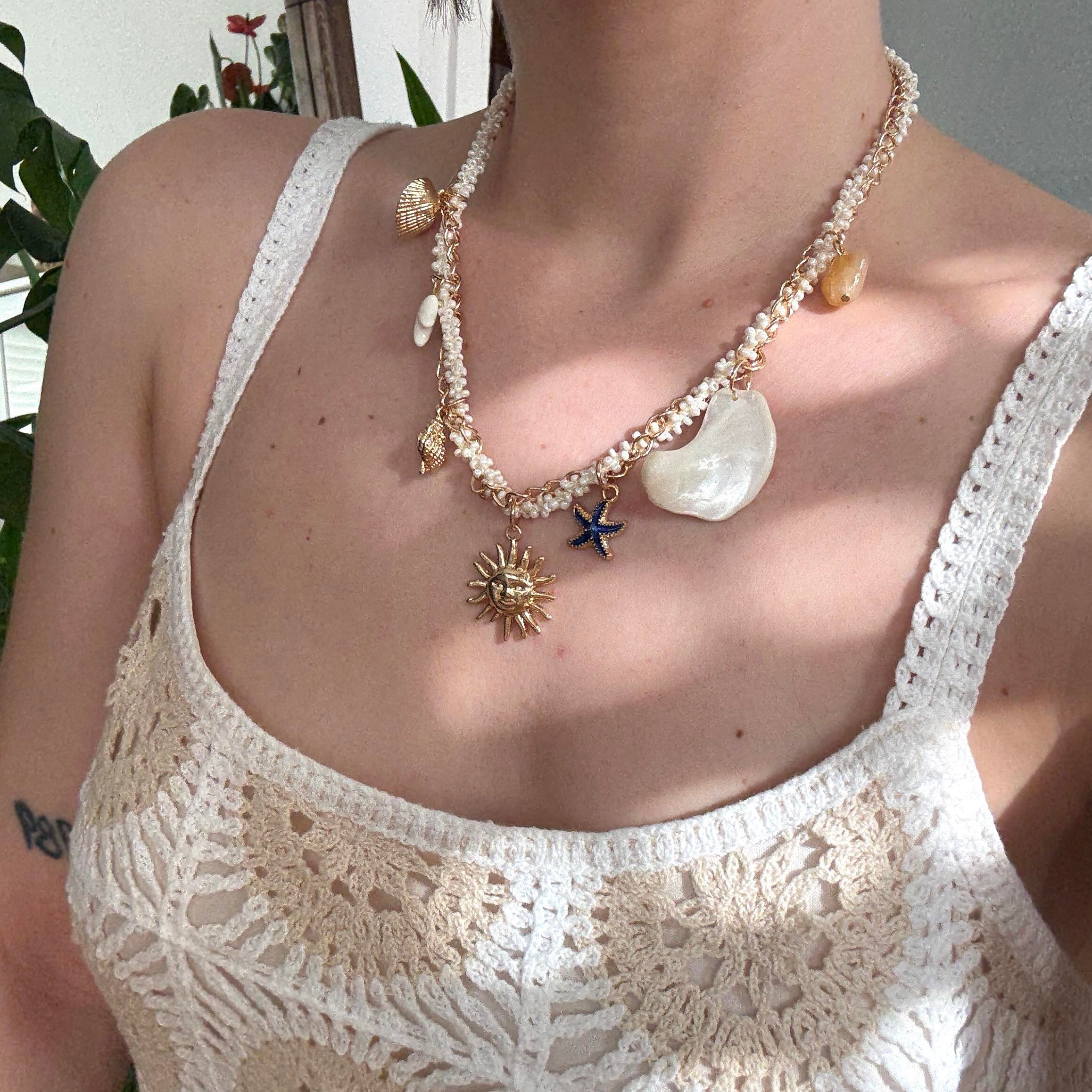 Boncuklu Deniz Charm Kolye