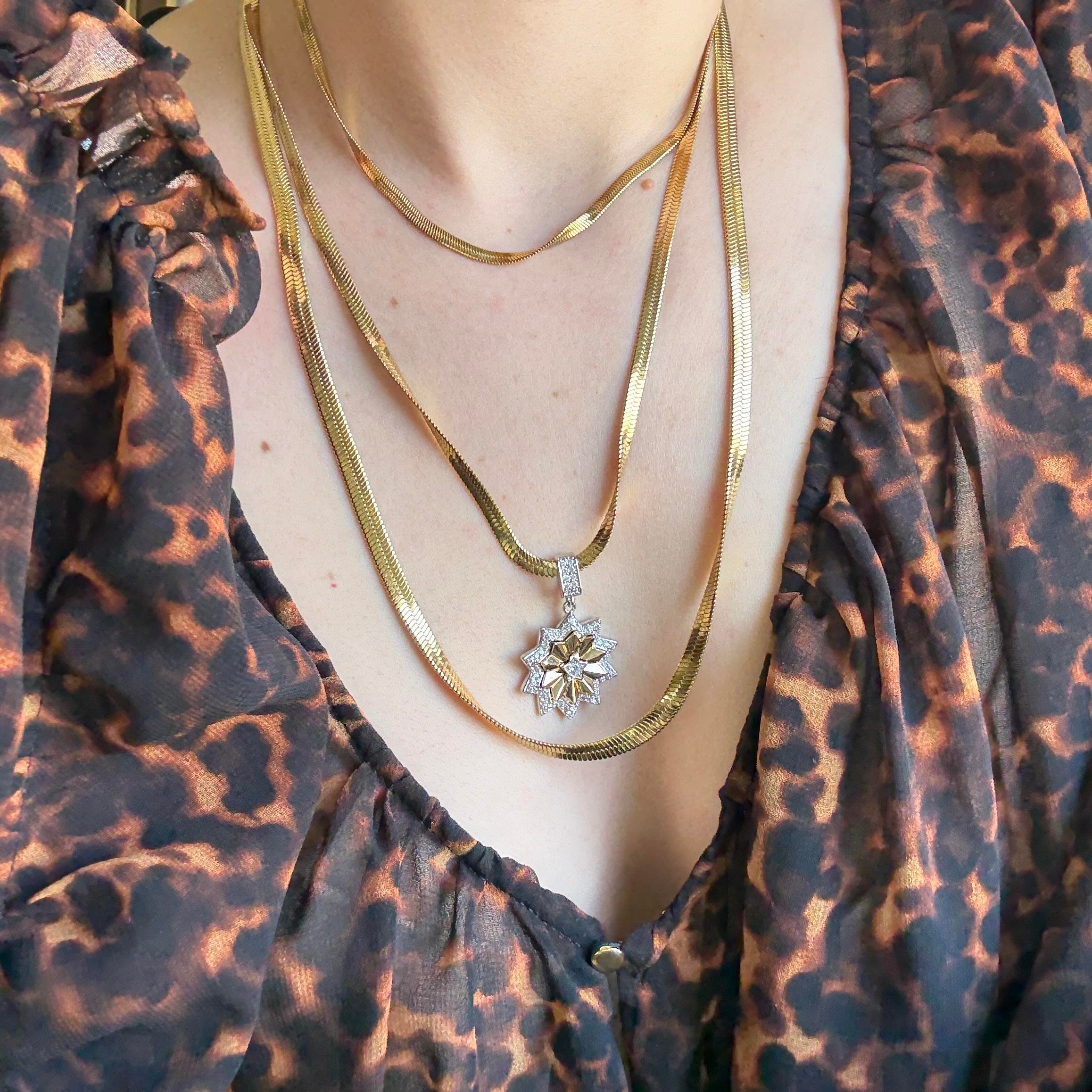 Çelik 3lü İtalyan Kolye Seti