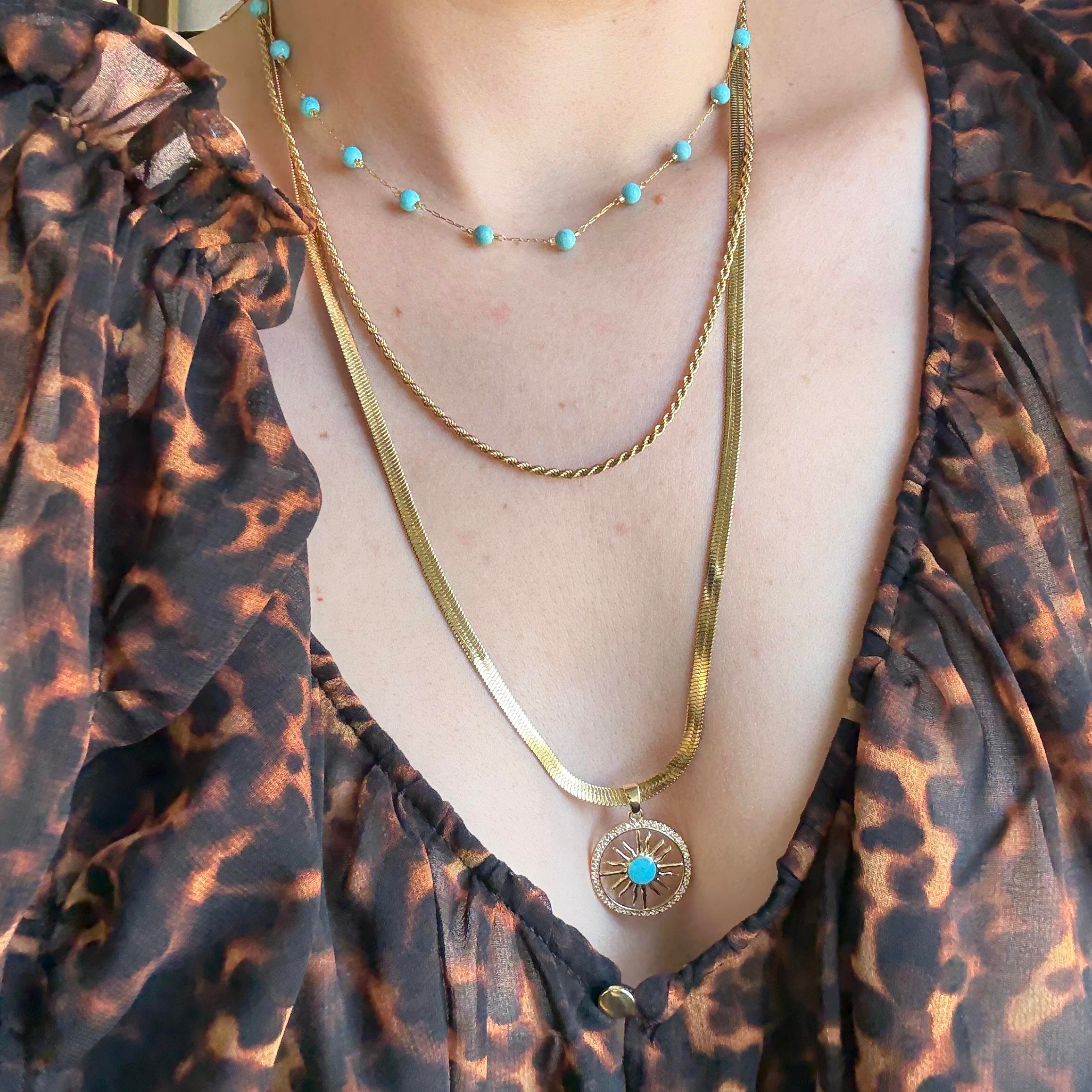 Çelik 3lü Kolye Seti