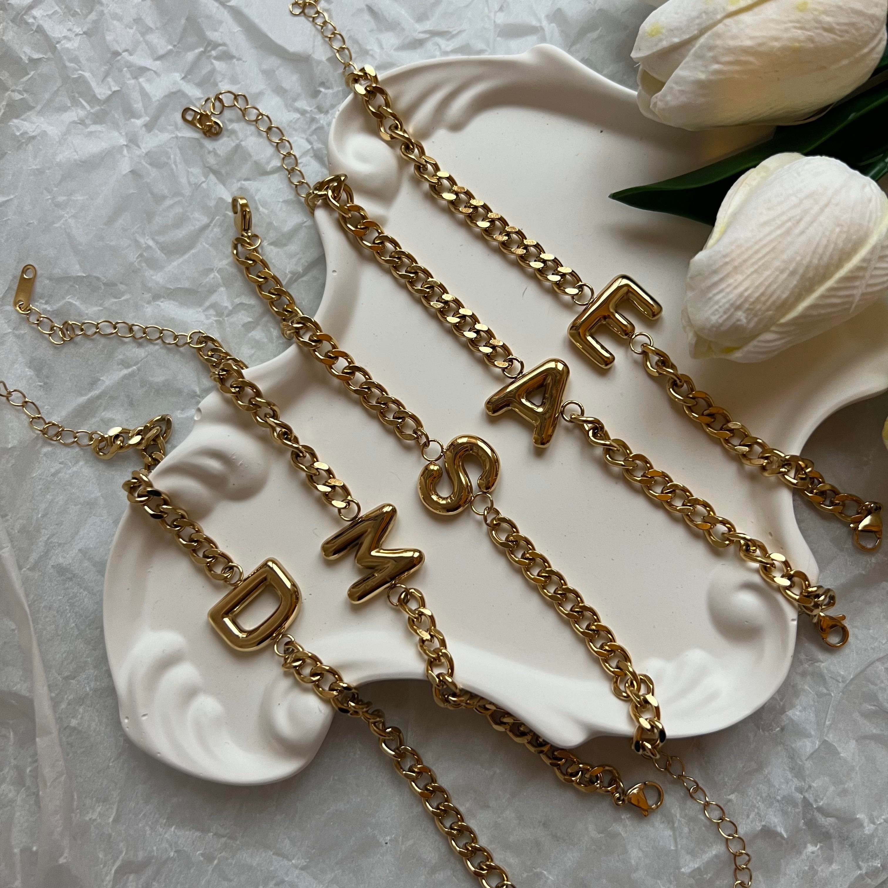 Çelik Balon Harf Bileklik