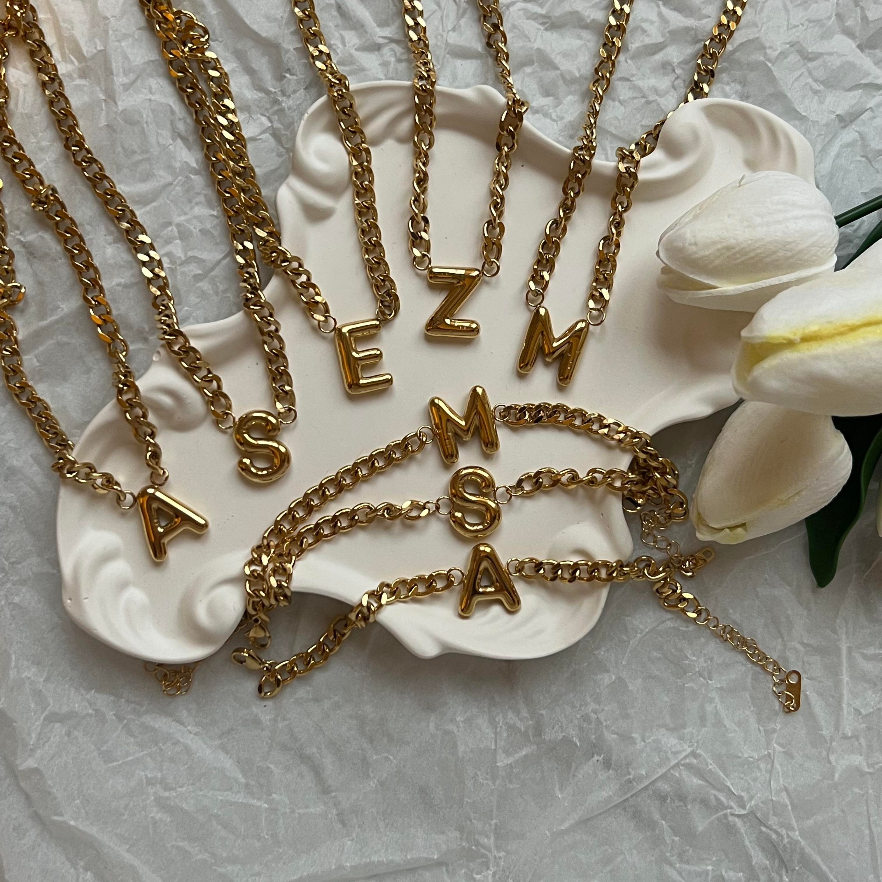 Çelik Balon Harf Bileklik