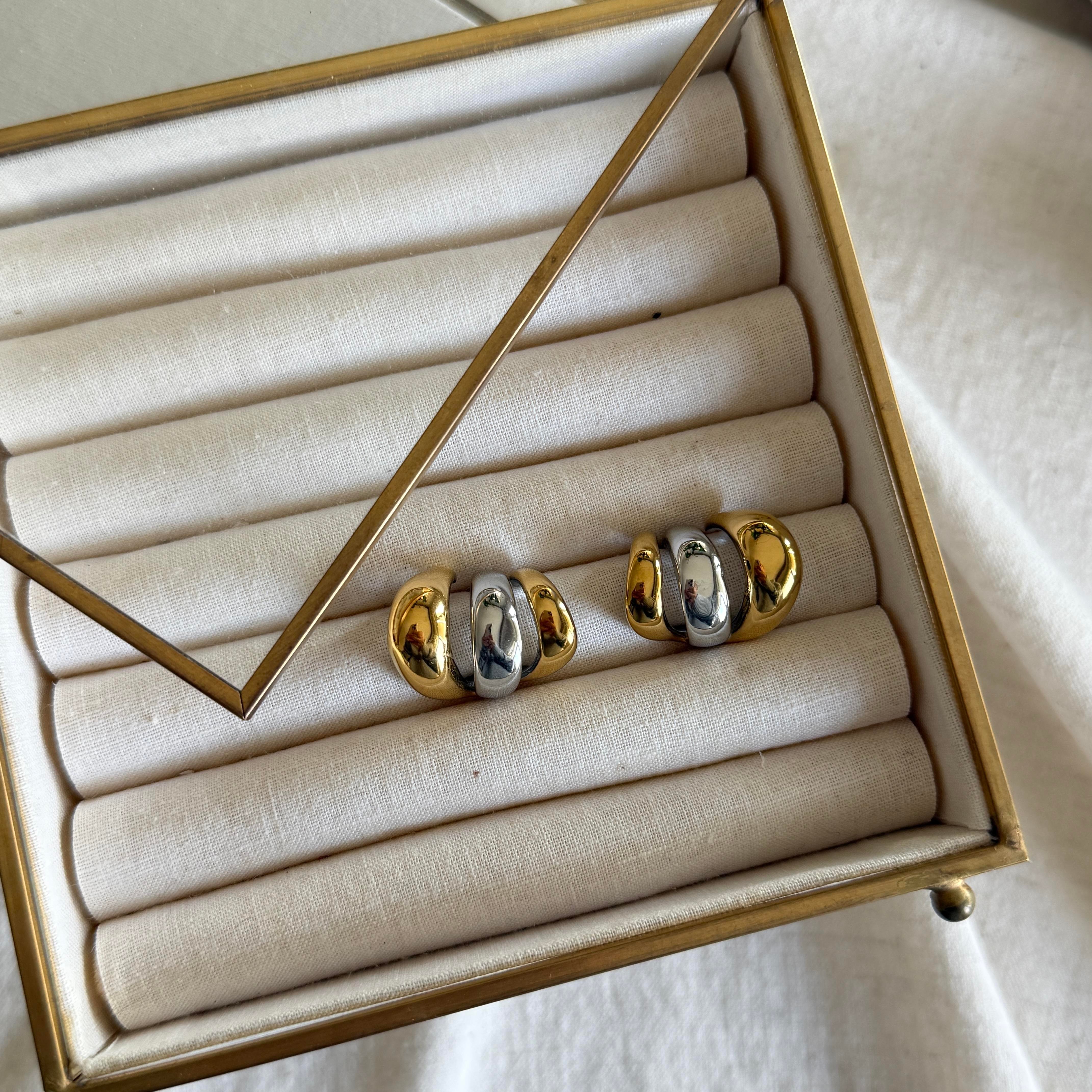 Çelik Mix Çoklu Görünüm Bombe Küpe