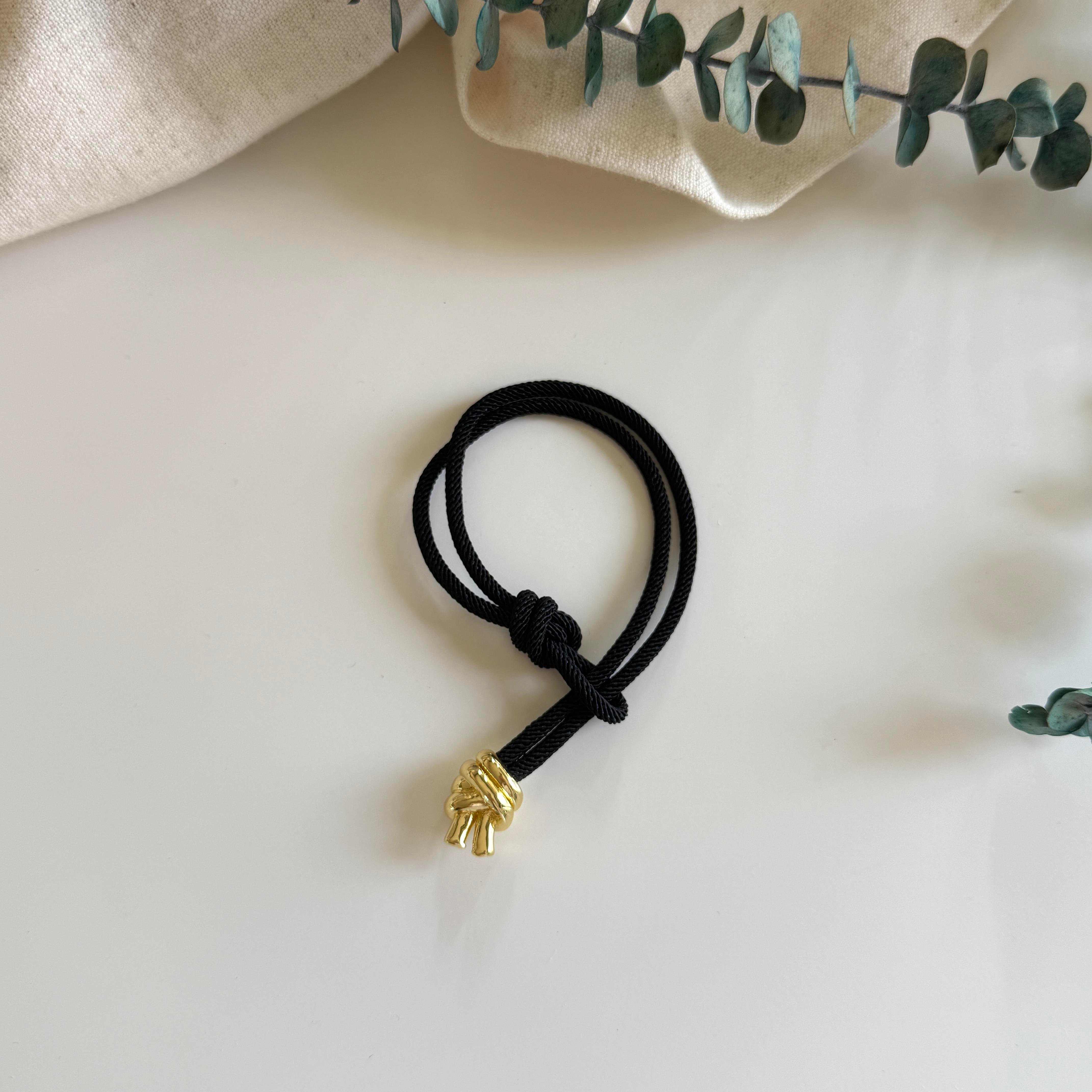 Çelik Siyah Halat Bileklik