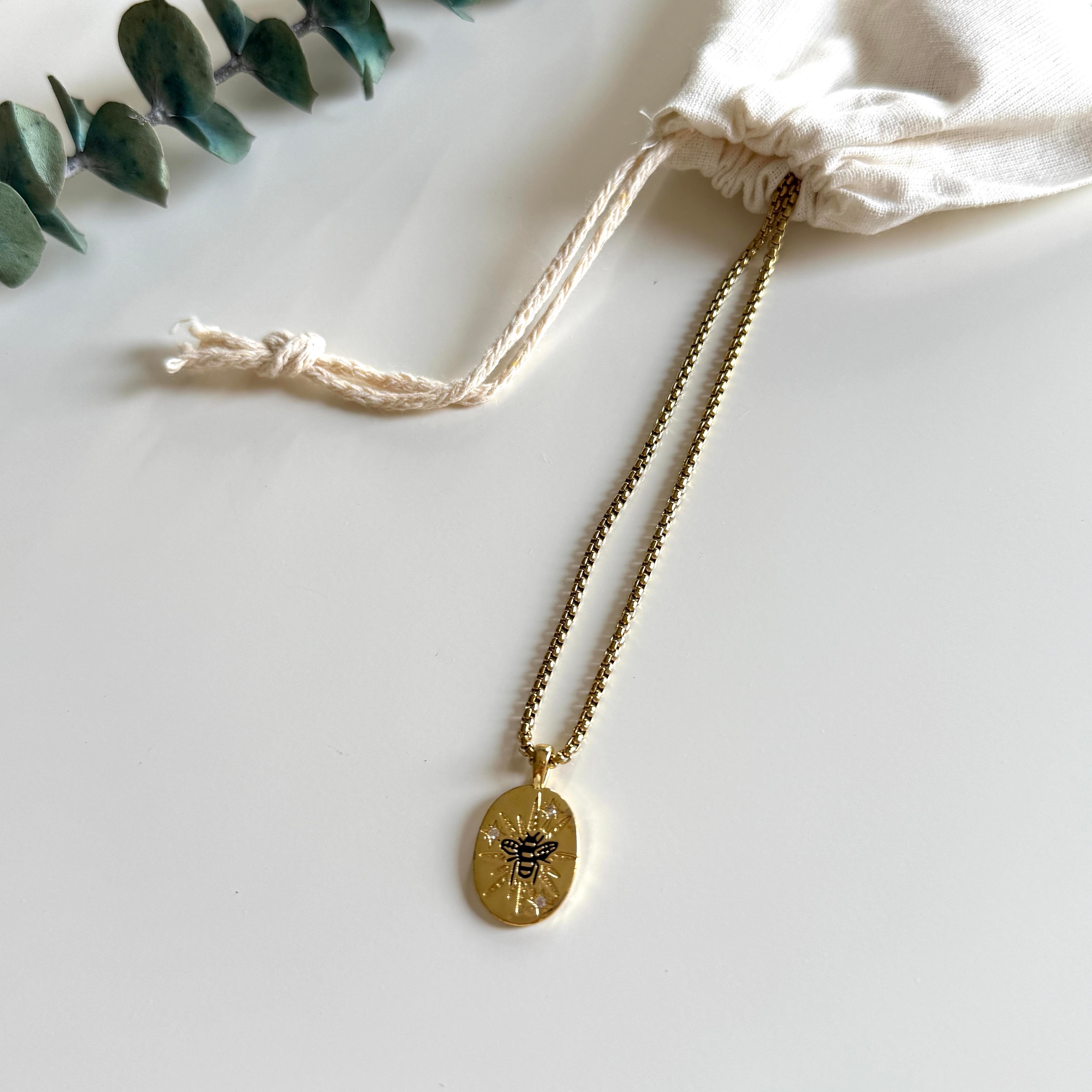 Çelik Tarot Arı Kolye