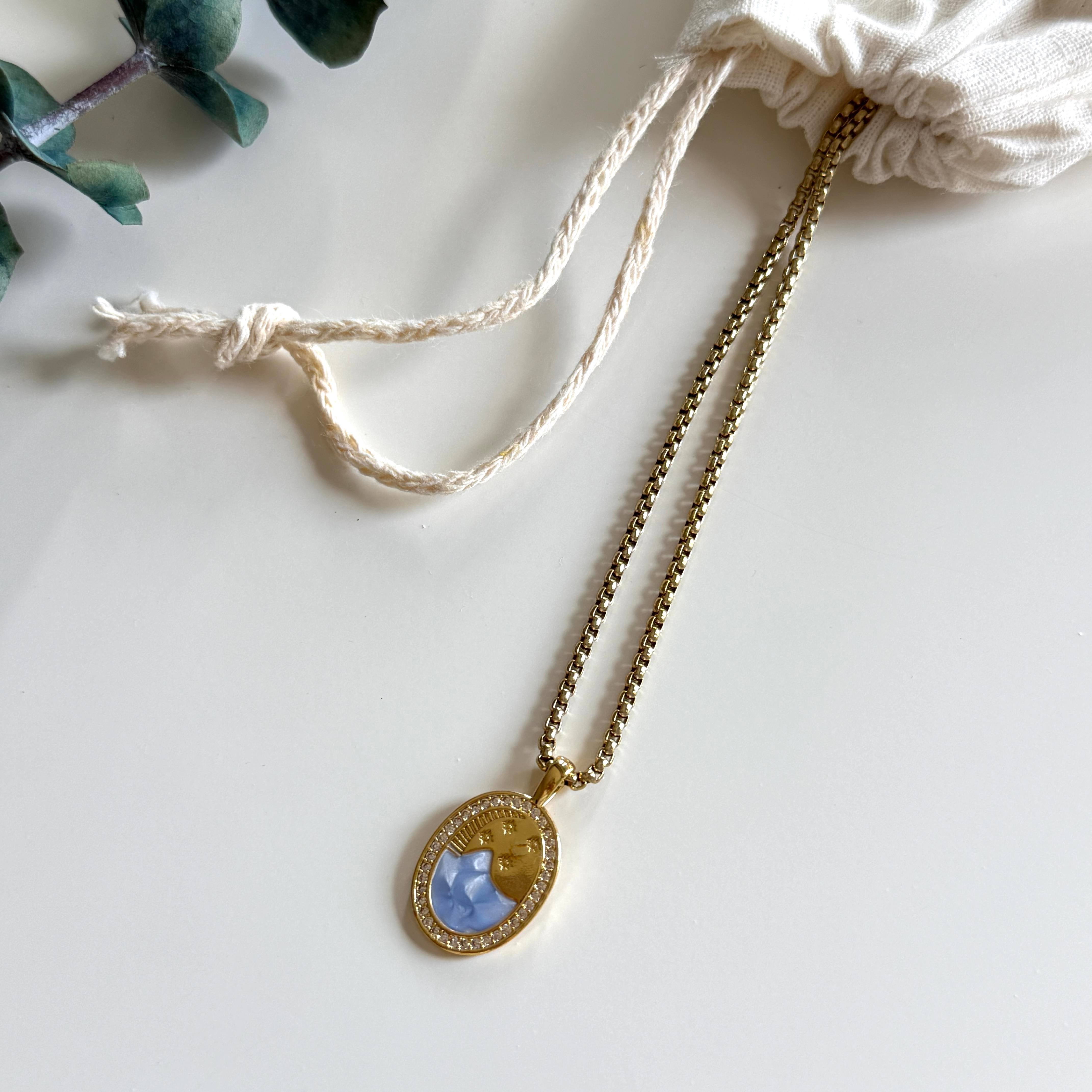 Çelik Tarot Deniz Kolye