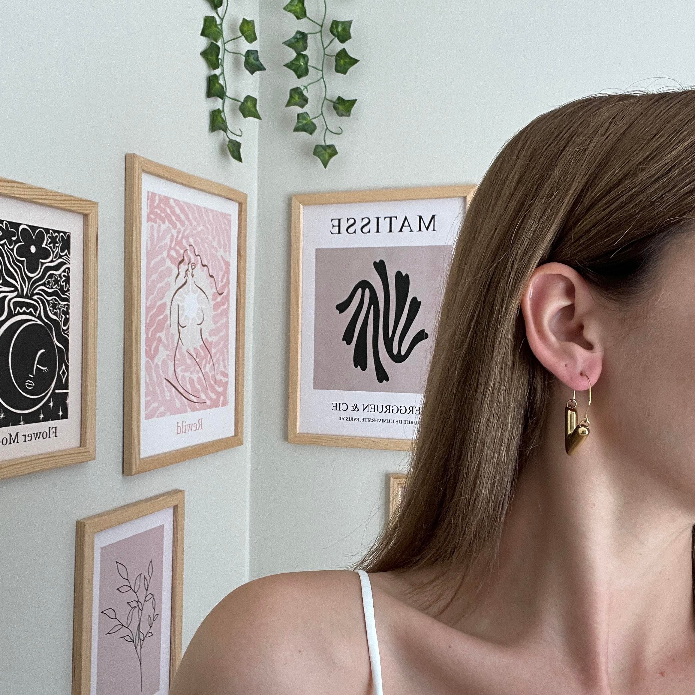 Çelik V Halka Küpe