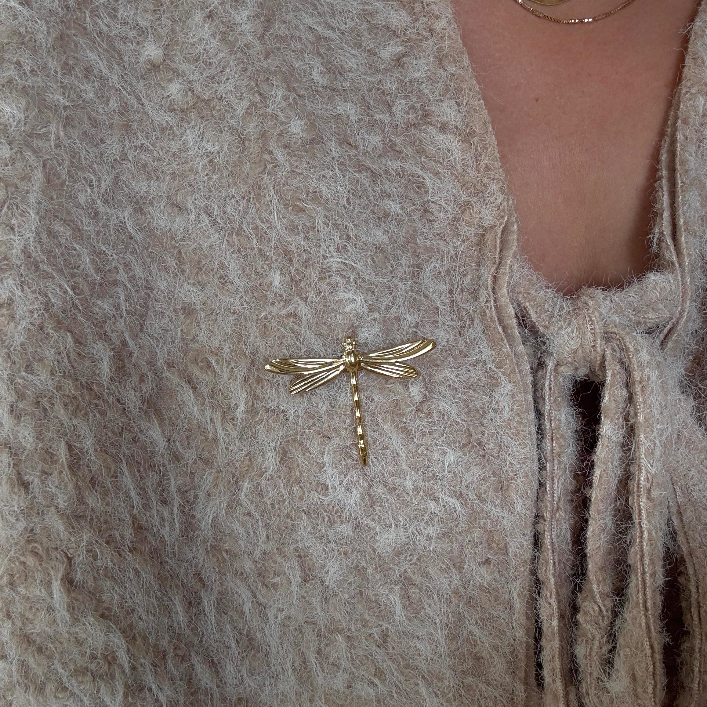 Çelik Yusufçuk Broş