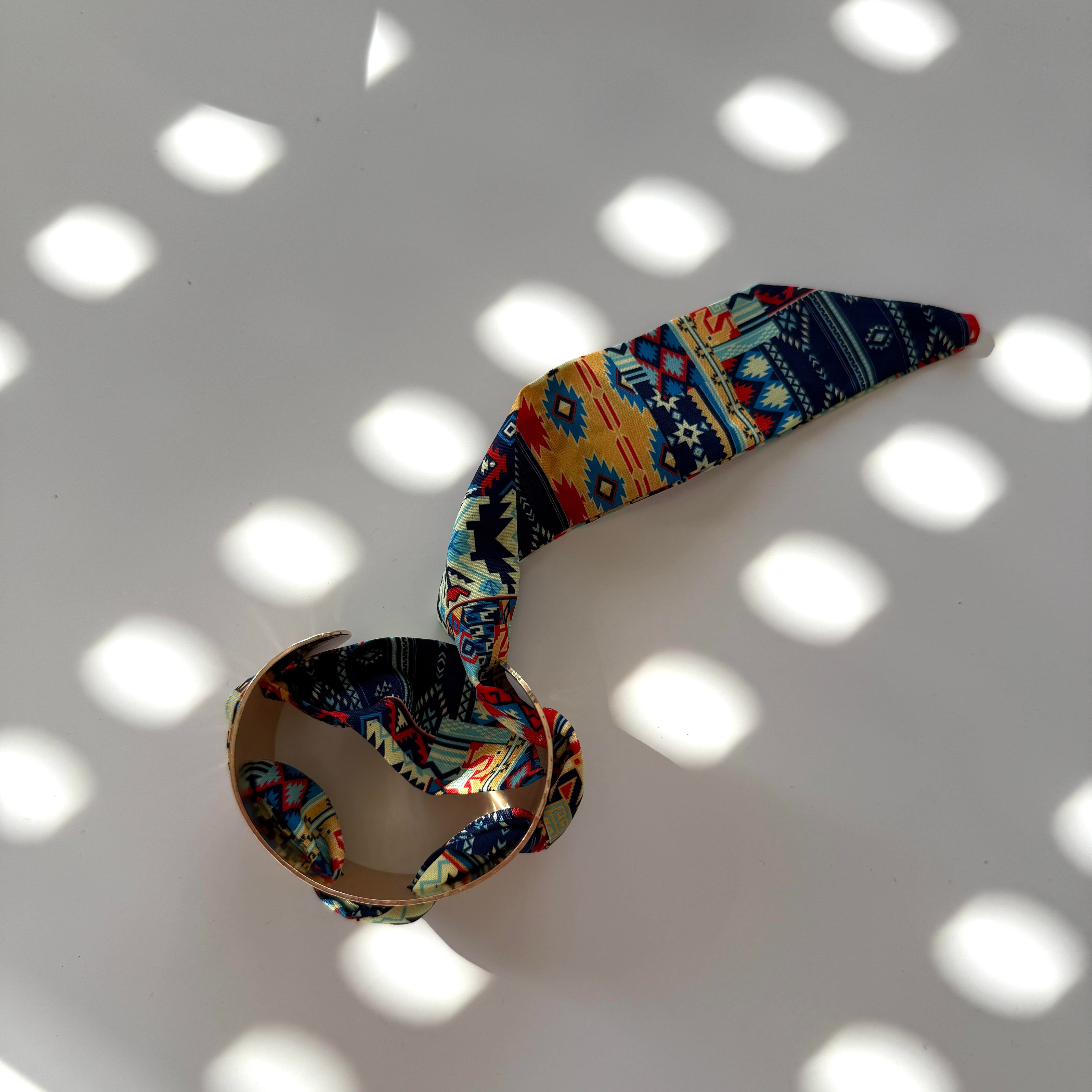 Etnik Kalın Fular Bilezik