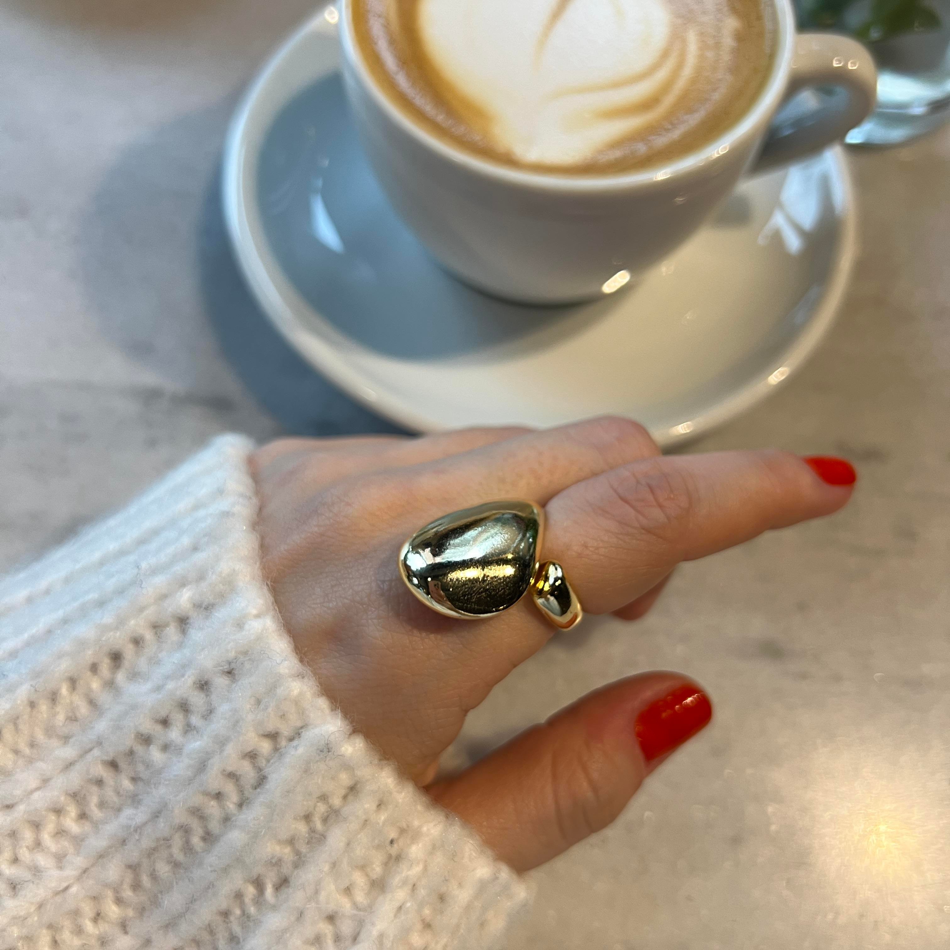 Gold Bombeli Yüzük