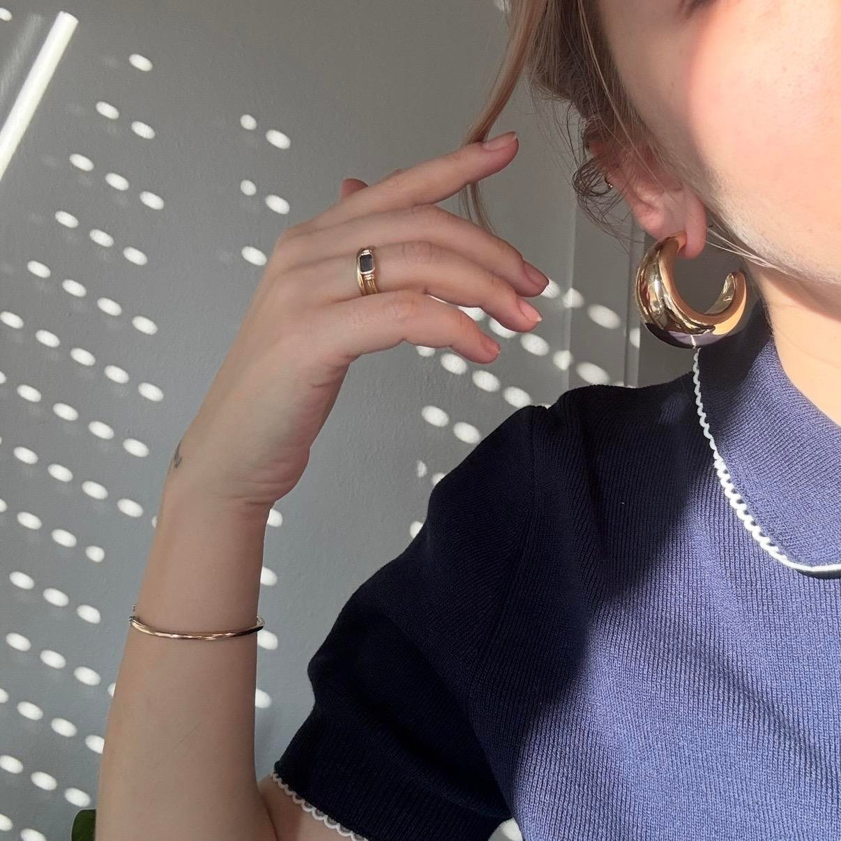 Gold Celeste Küpe