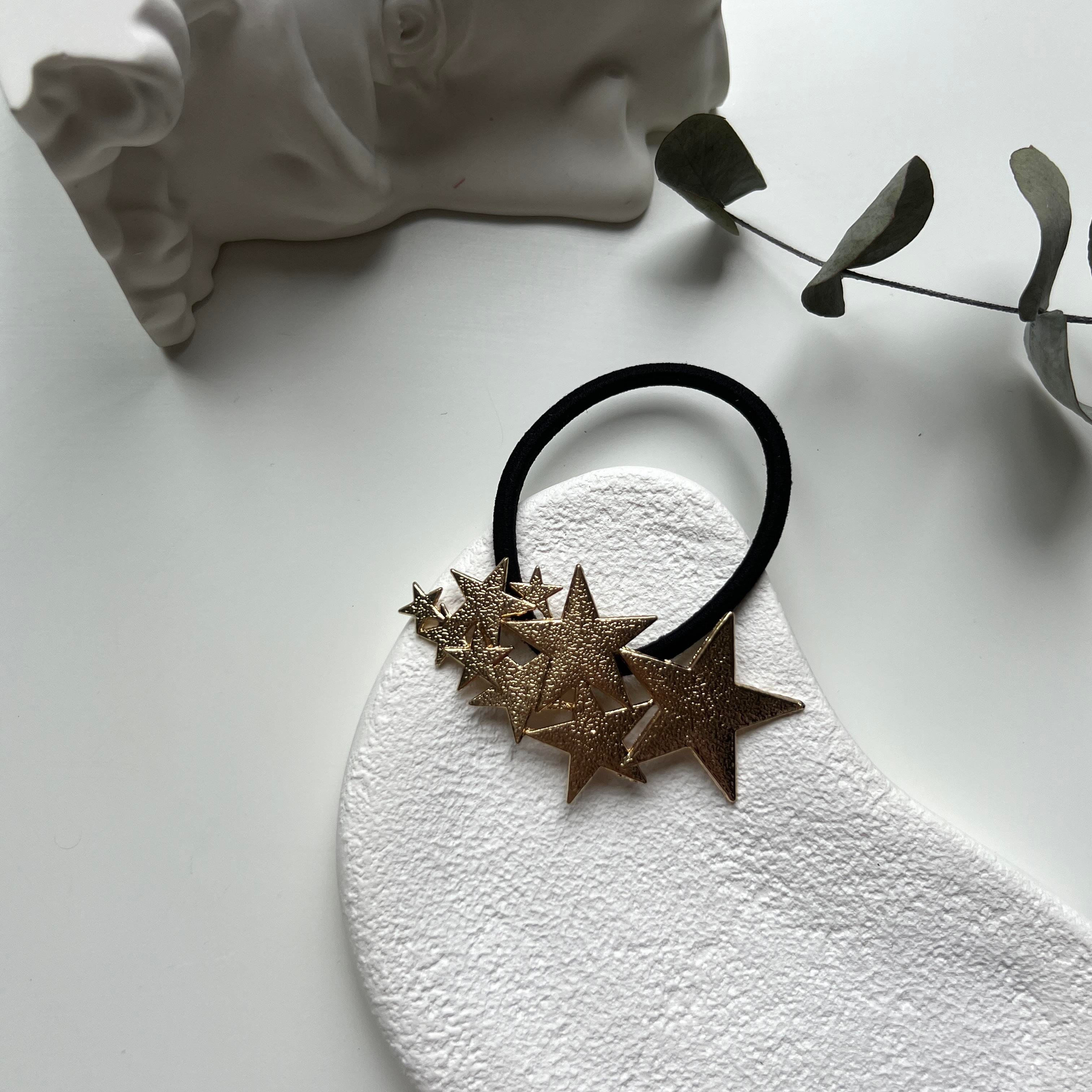 Gold Çoklu Yıldız Lastik Toka