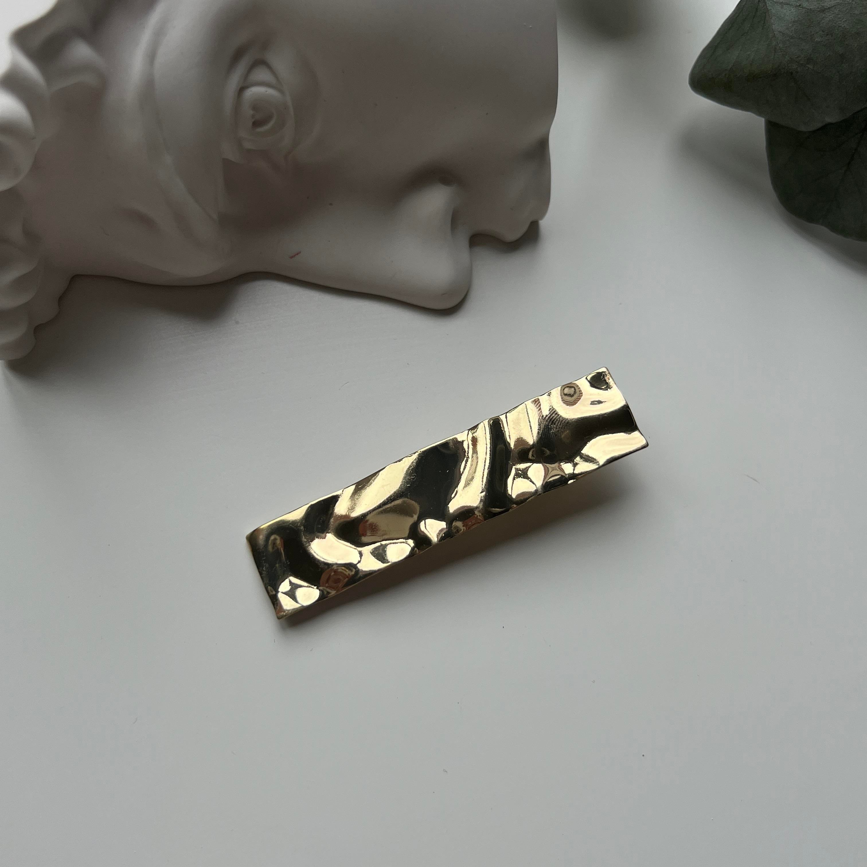 Gold Dalgalı Yan Toka