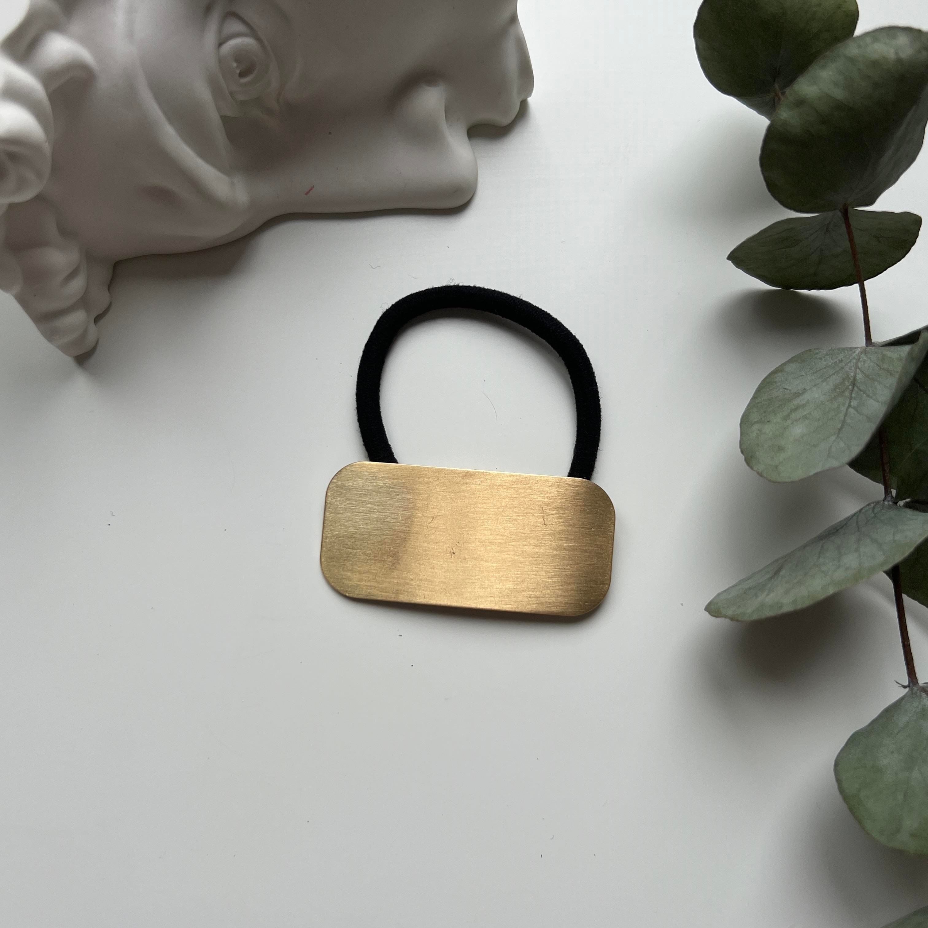 Gold Dikdörtgen Plaka Lastik Toka