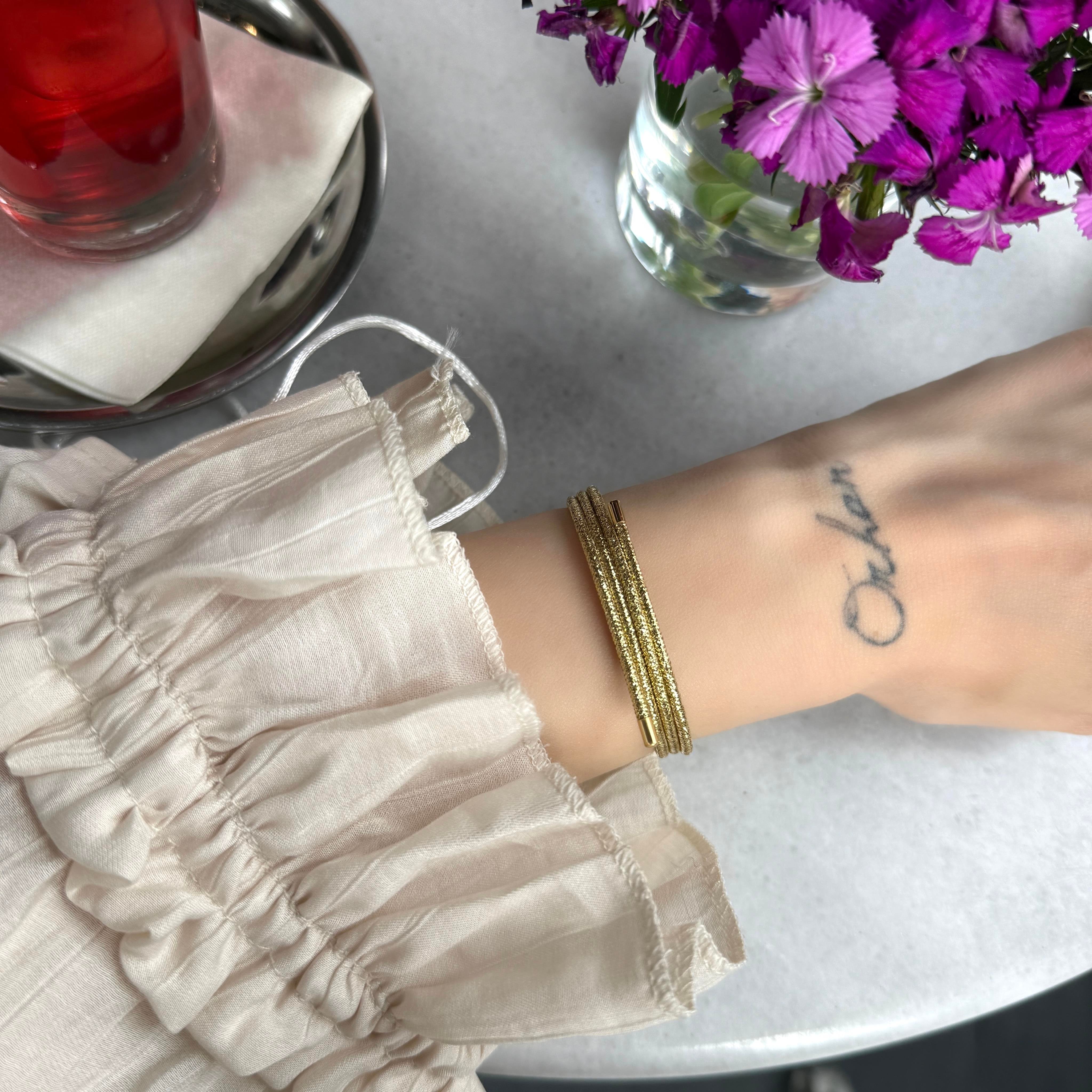 Gold Mıknatıslı Bileklik&Halhal