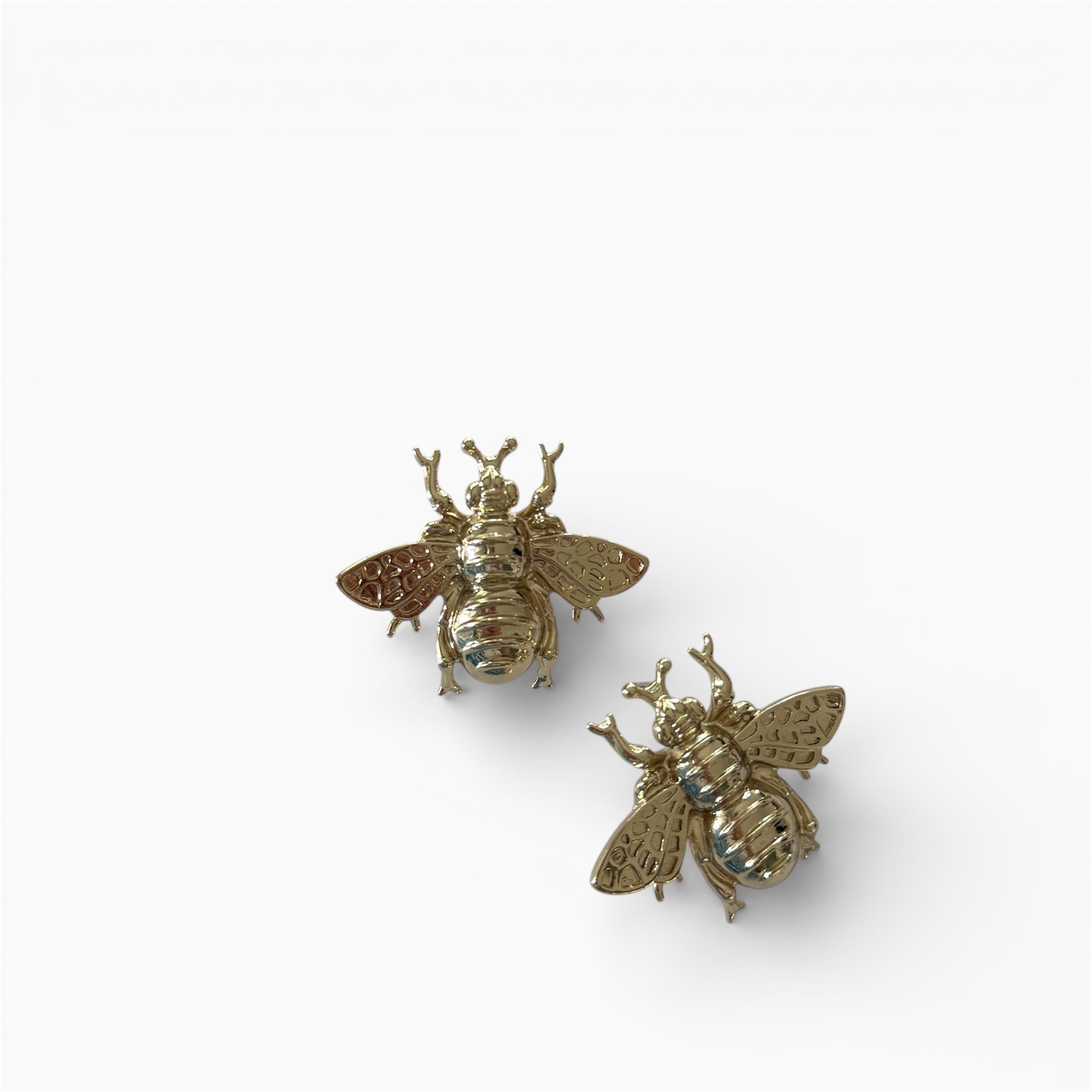 Gold Queen Bee Küpe