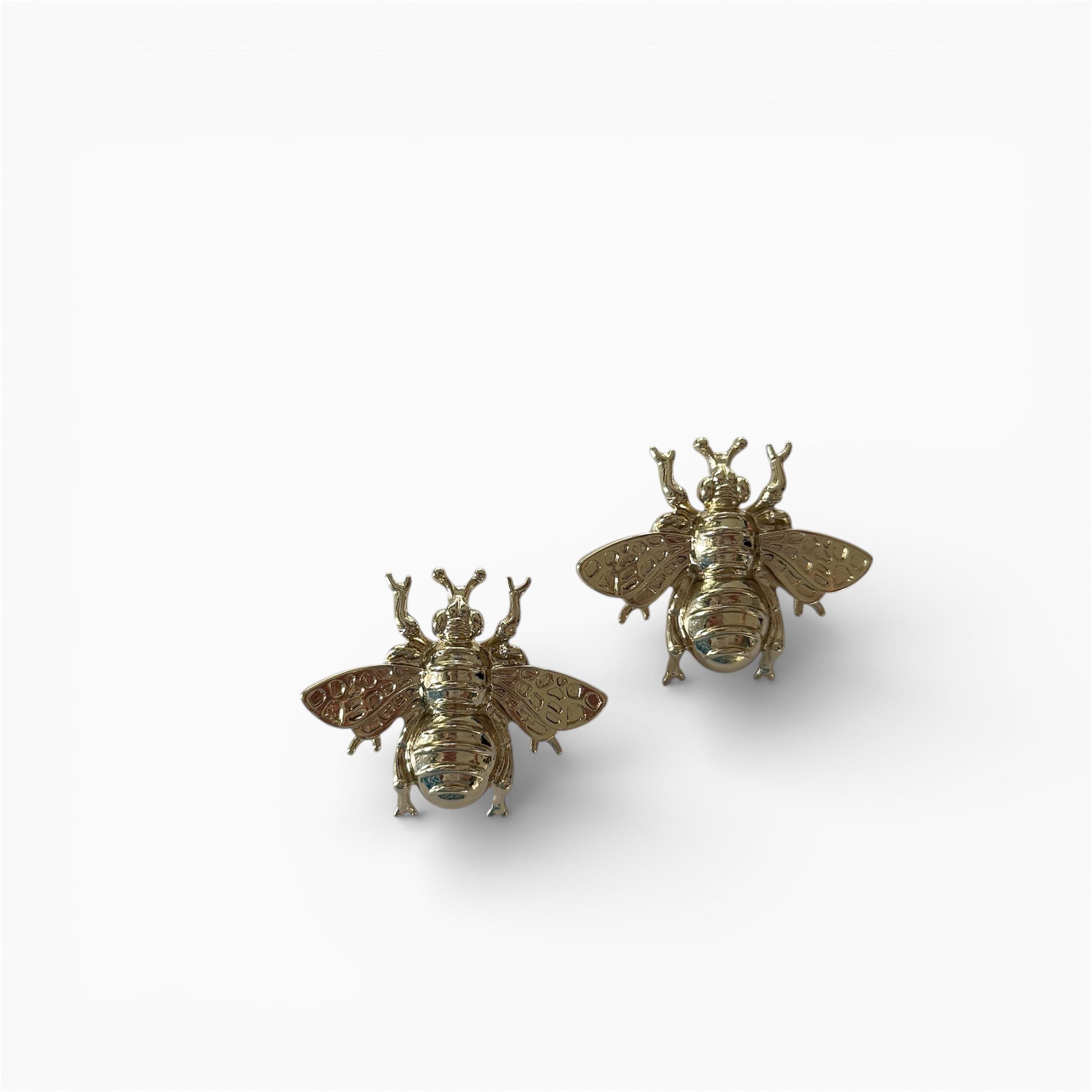Gold Queen Bee Küpe