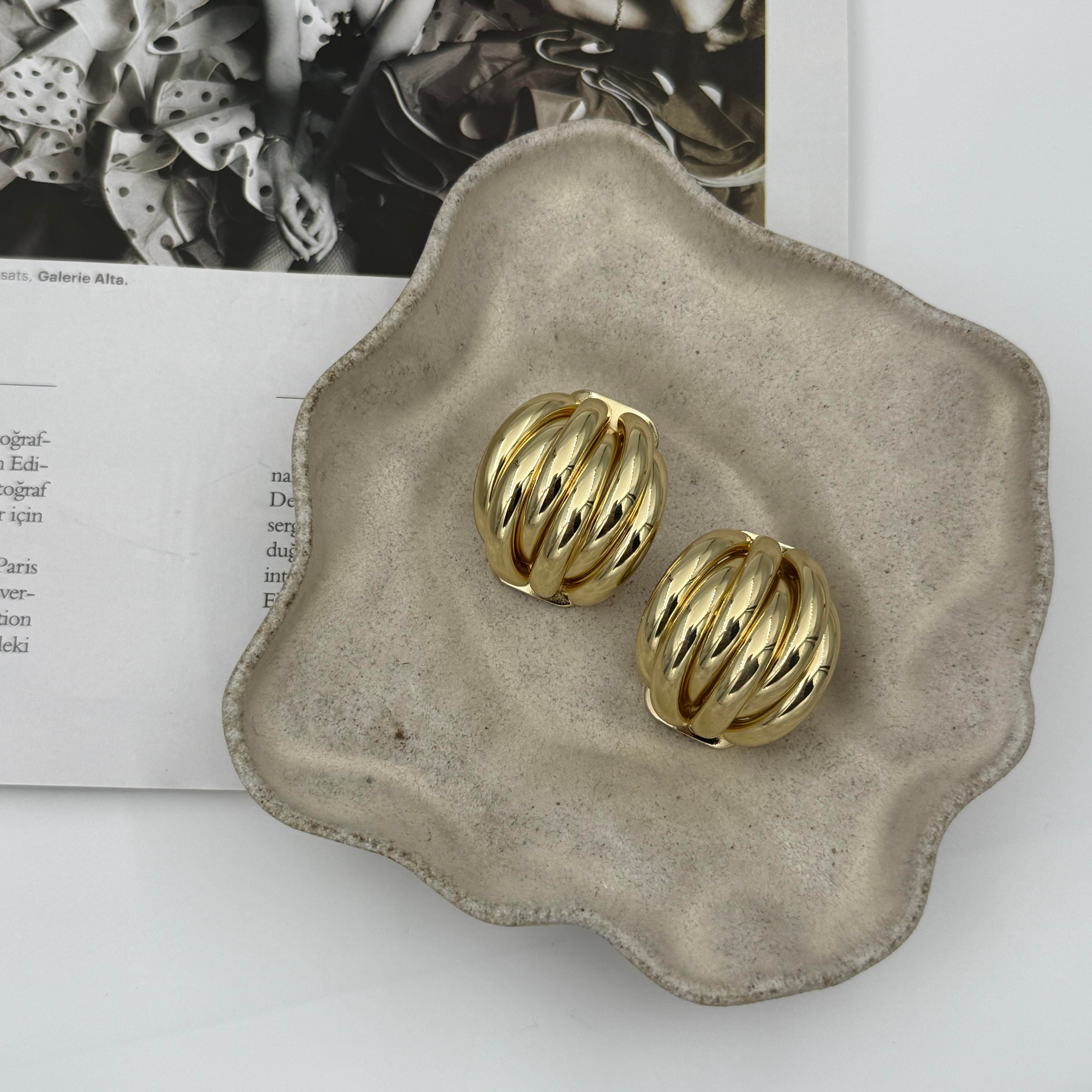 Gold Terra Küpe