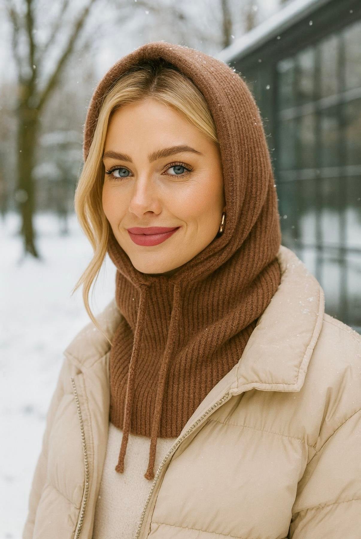 Kahverengi Balaclava Bere