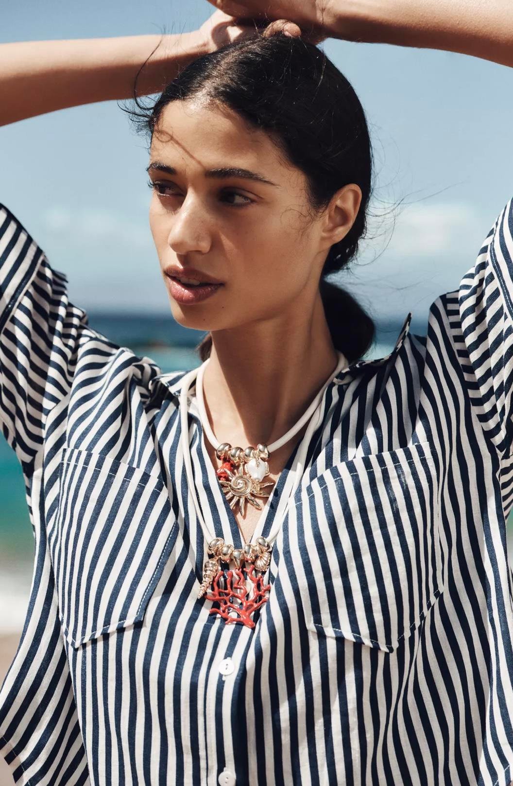 Marka 2li Deniz Charmlı Kolye