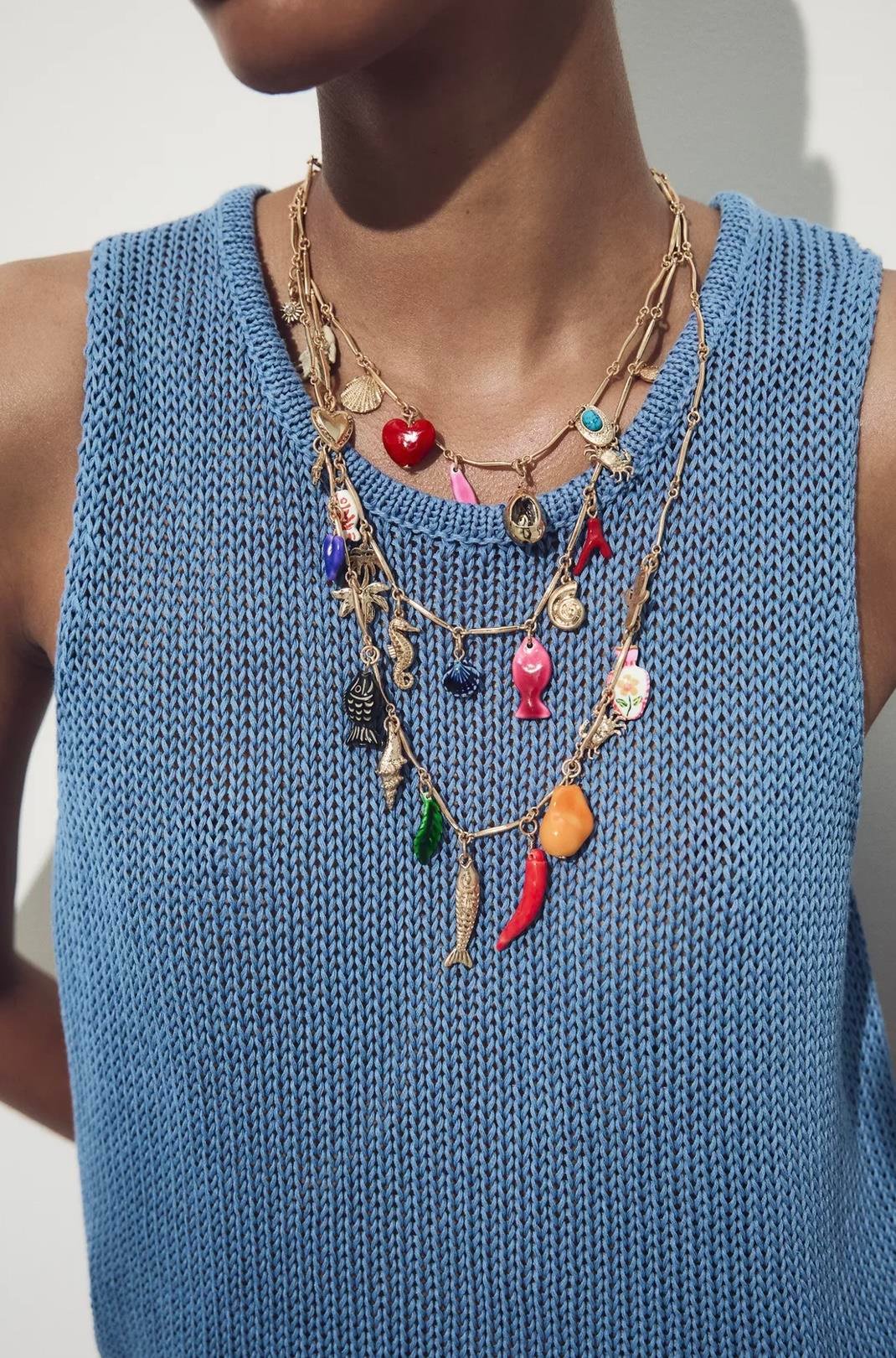 Marka 3lü Charm Kolye