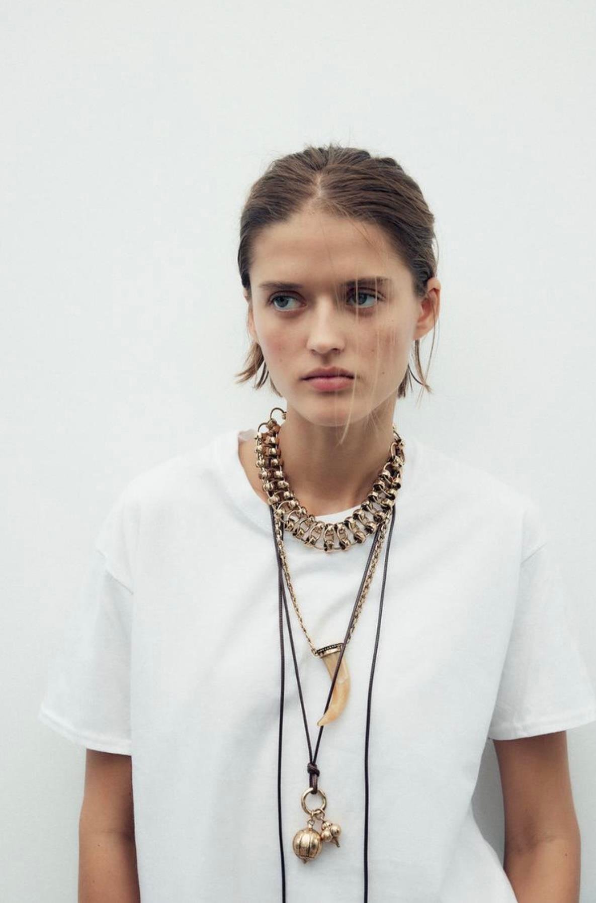 Marka 3lü Fildişi Kolye