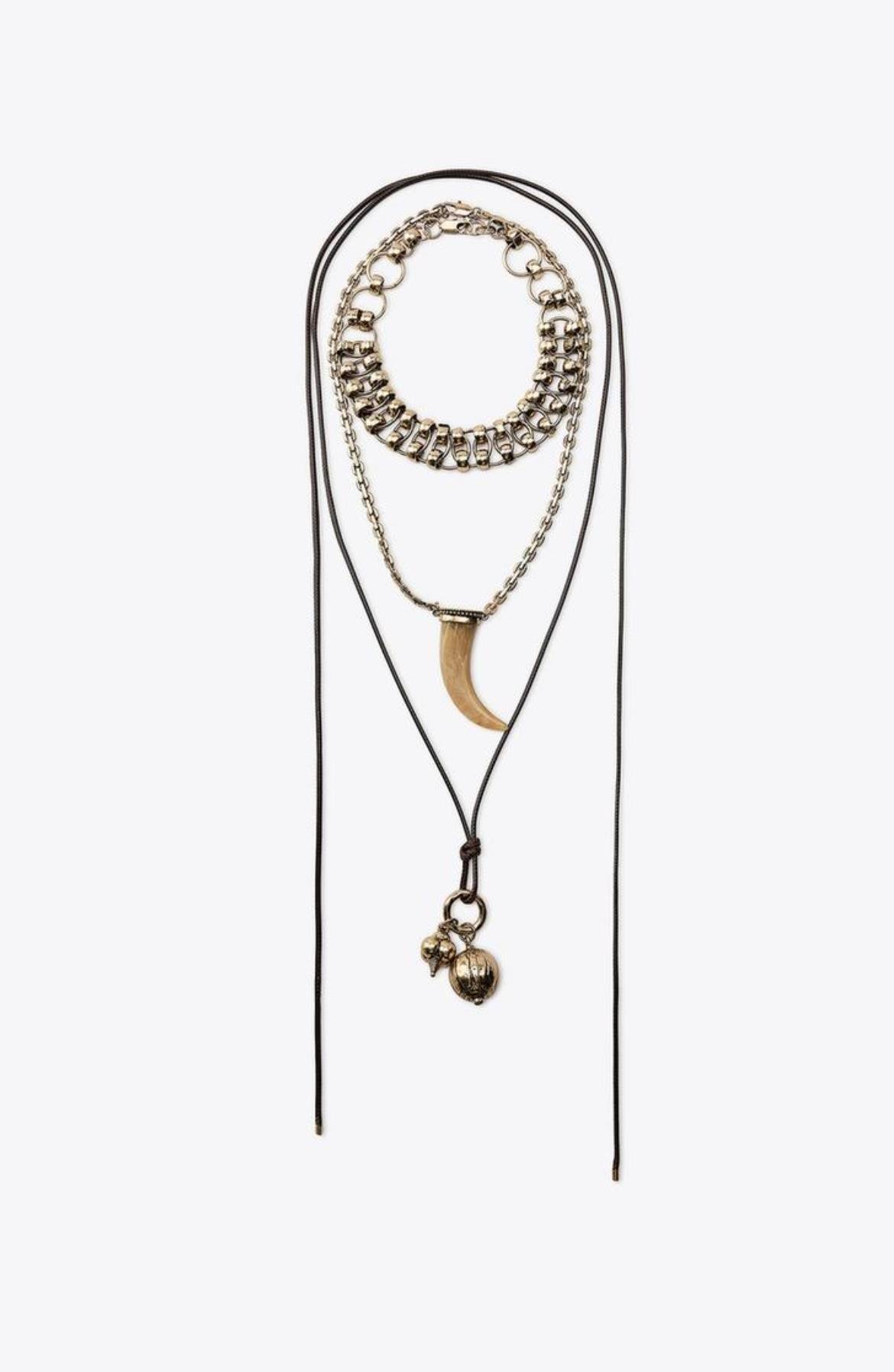 Marka 3lü Fildişi Kolye