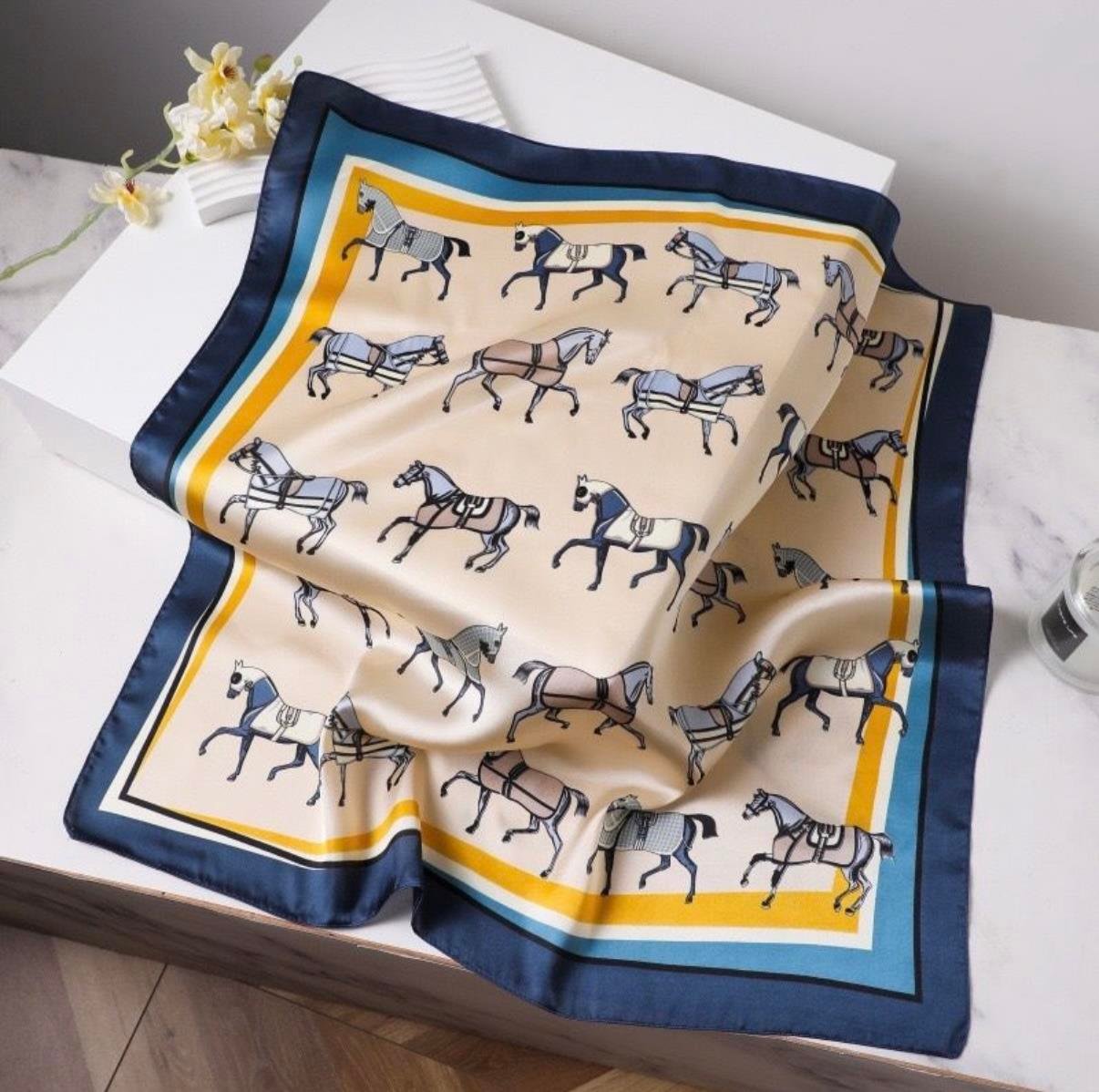 Marka At Desenli Fular 70X70