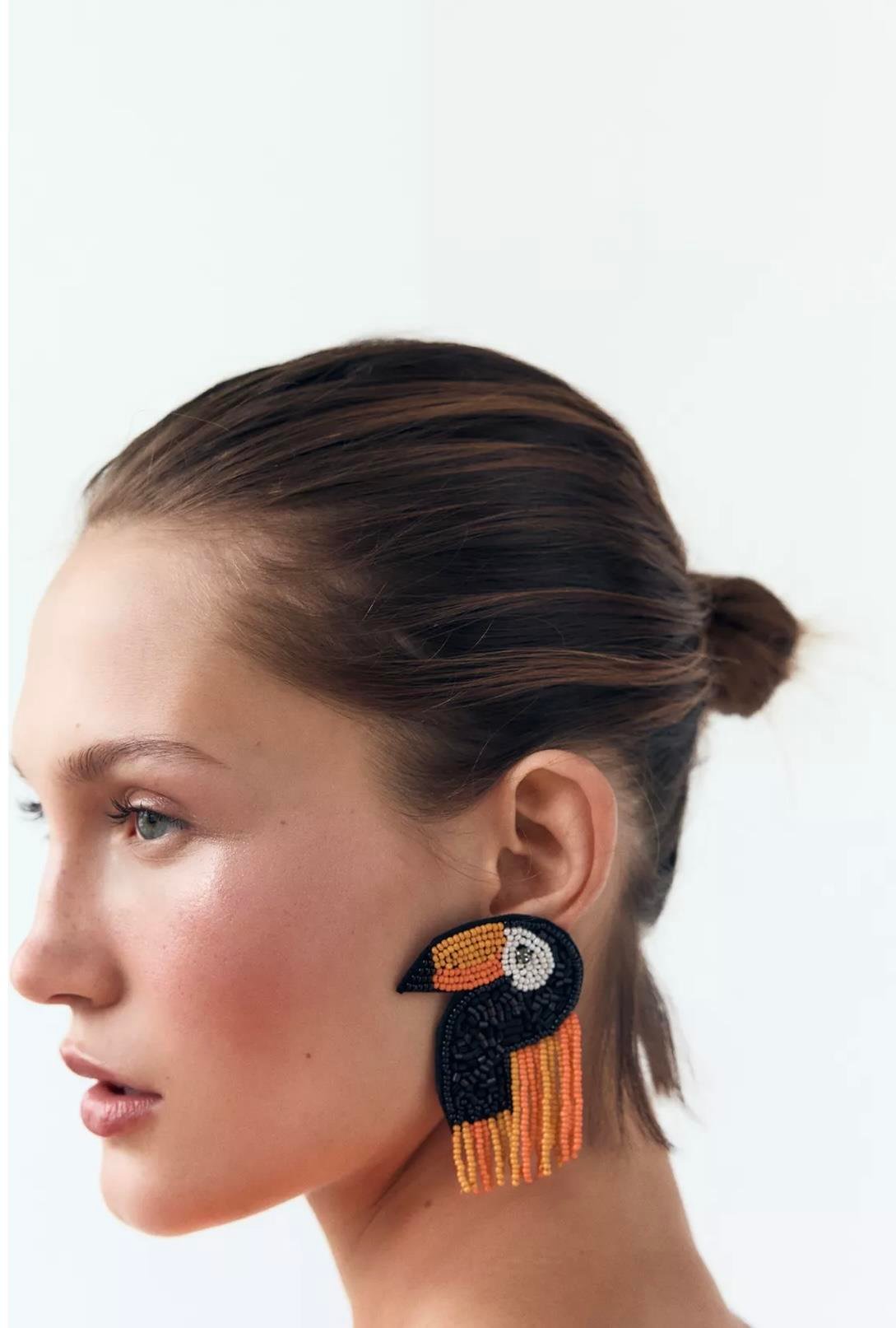 Marka Boncuklu Tukan Küpe