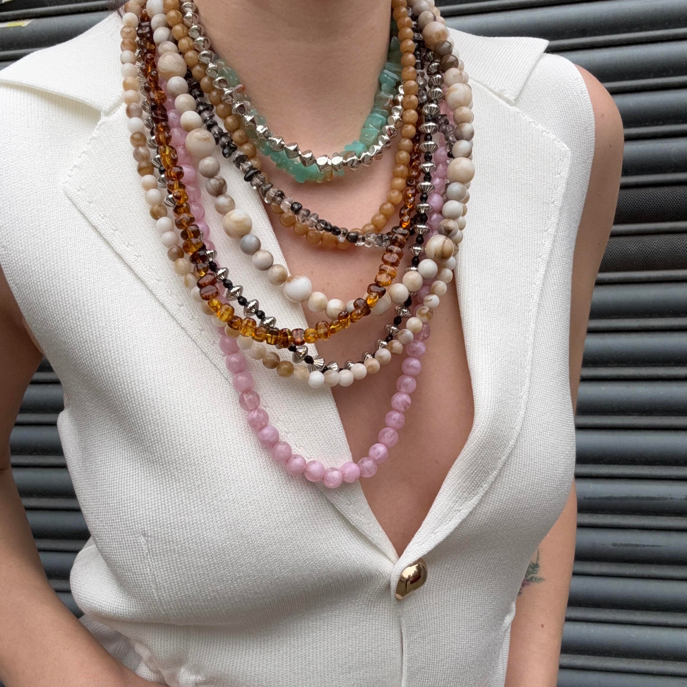 Marka Çoklu Renkli Boncuk Kolye