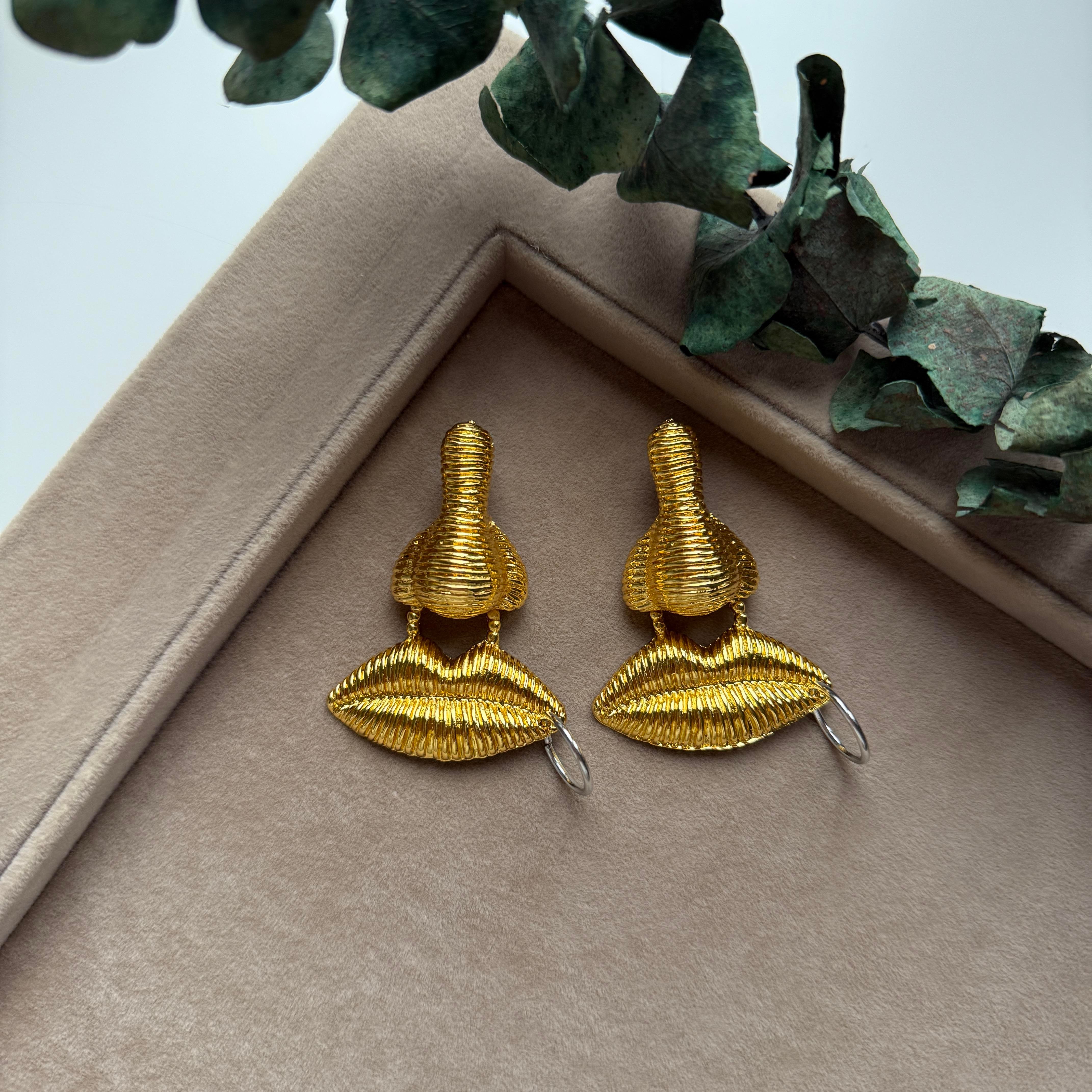 Marka Gold Burun&Dudak Küpe